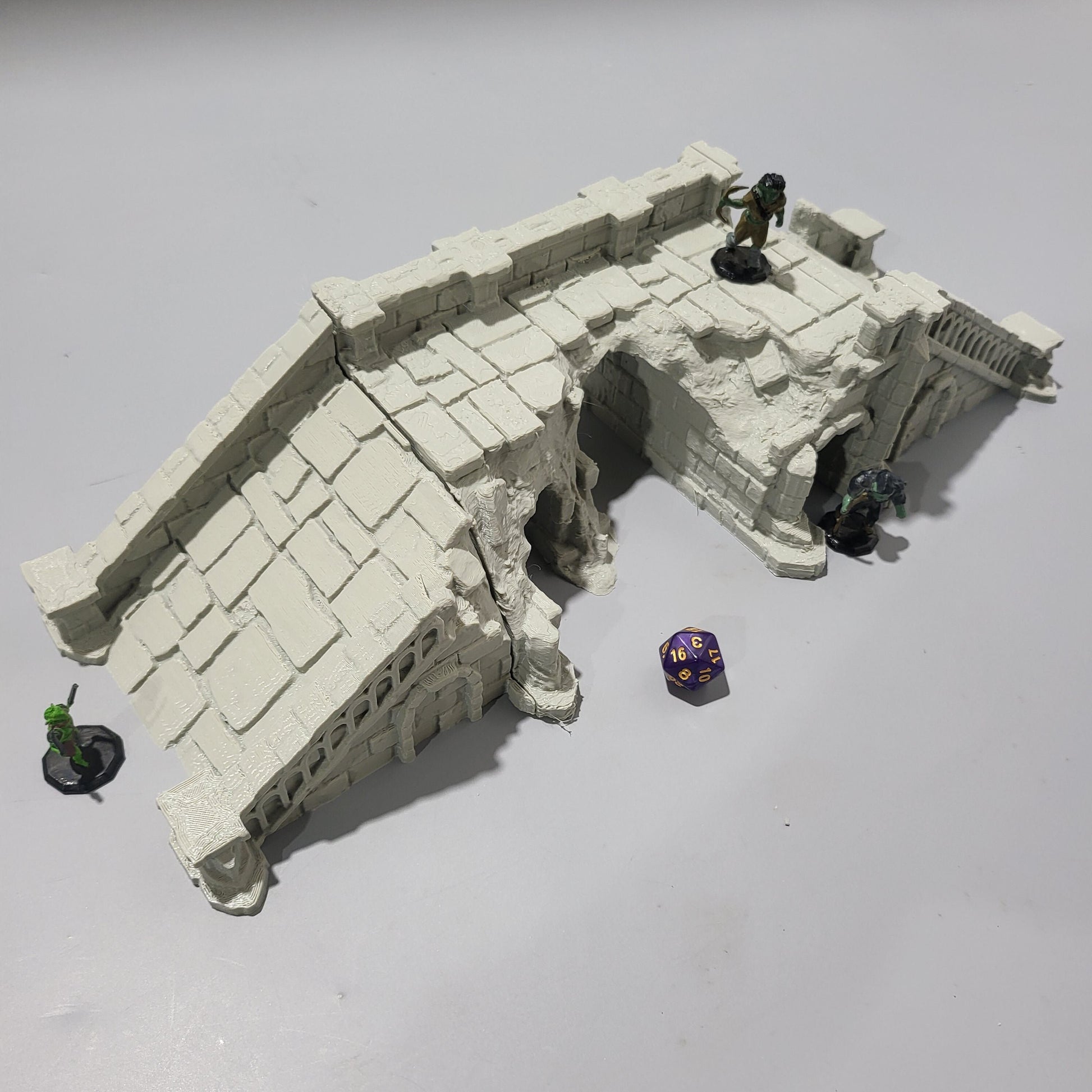 Arkenfel Stone Bridge ruins, Dungeons and Dragons, warhammer, tabletop Terrain,