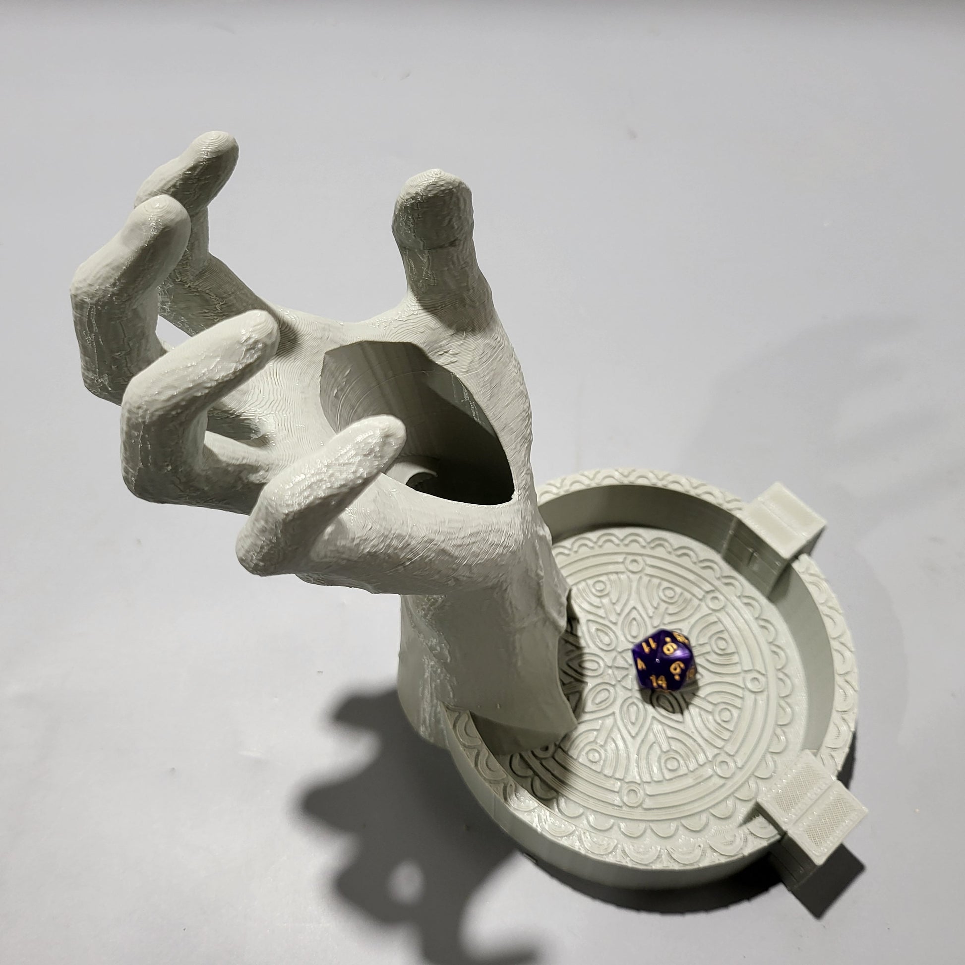 Dice Tower,Tabletop, dungeons and dragons, Lord of the rings, ruin, dnd rpg, ruins, temple, d and d games, warhammer, dnd, dnd campaign, grimdark, tabletop terrain, Mage, Magic, Hand Tower, Dice