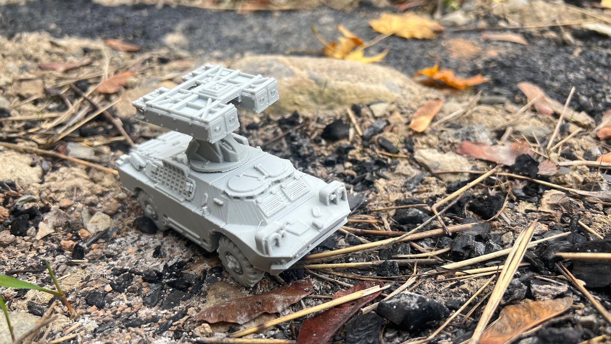 BRDM-2 SA-9 Gaskin, Truck, Soviet Era, Post War, cold war, tabletop gaming, tabletop terrain