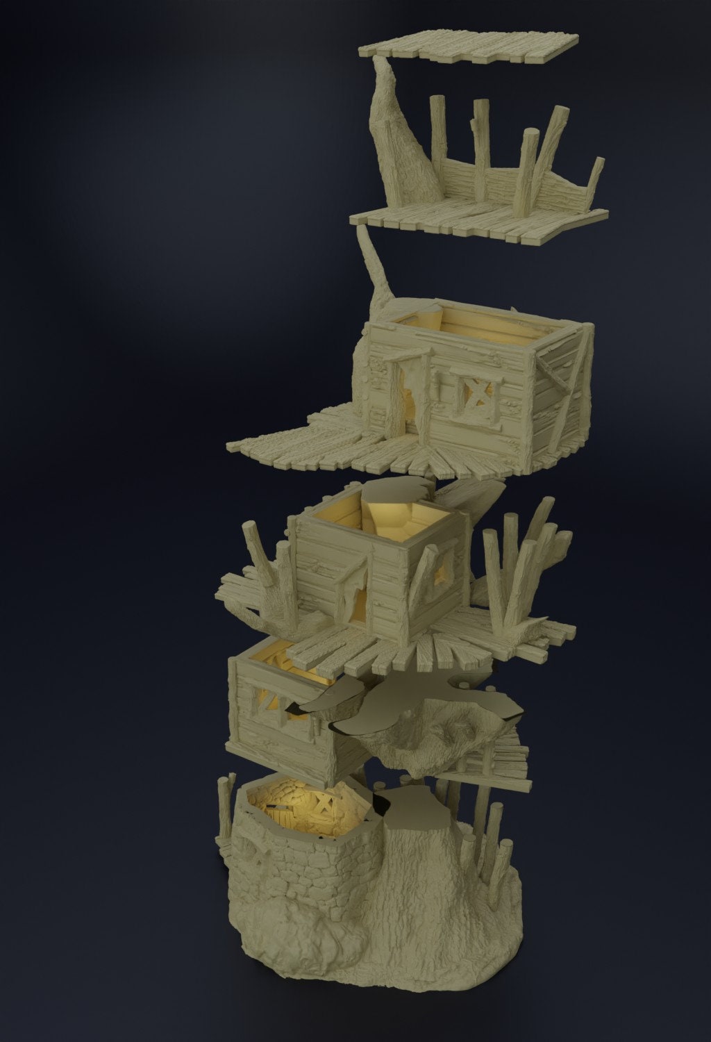 Ratling Hovel, Ratling Tree House, Slums House