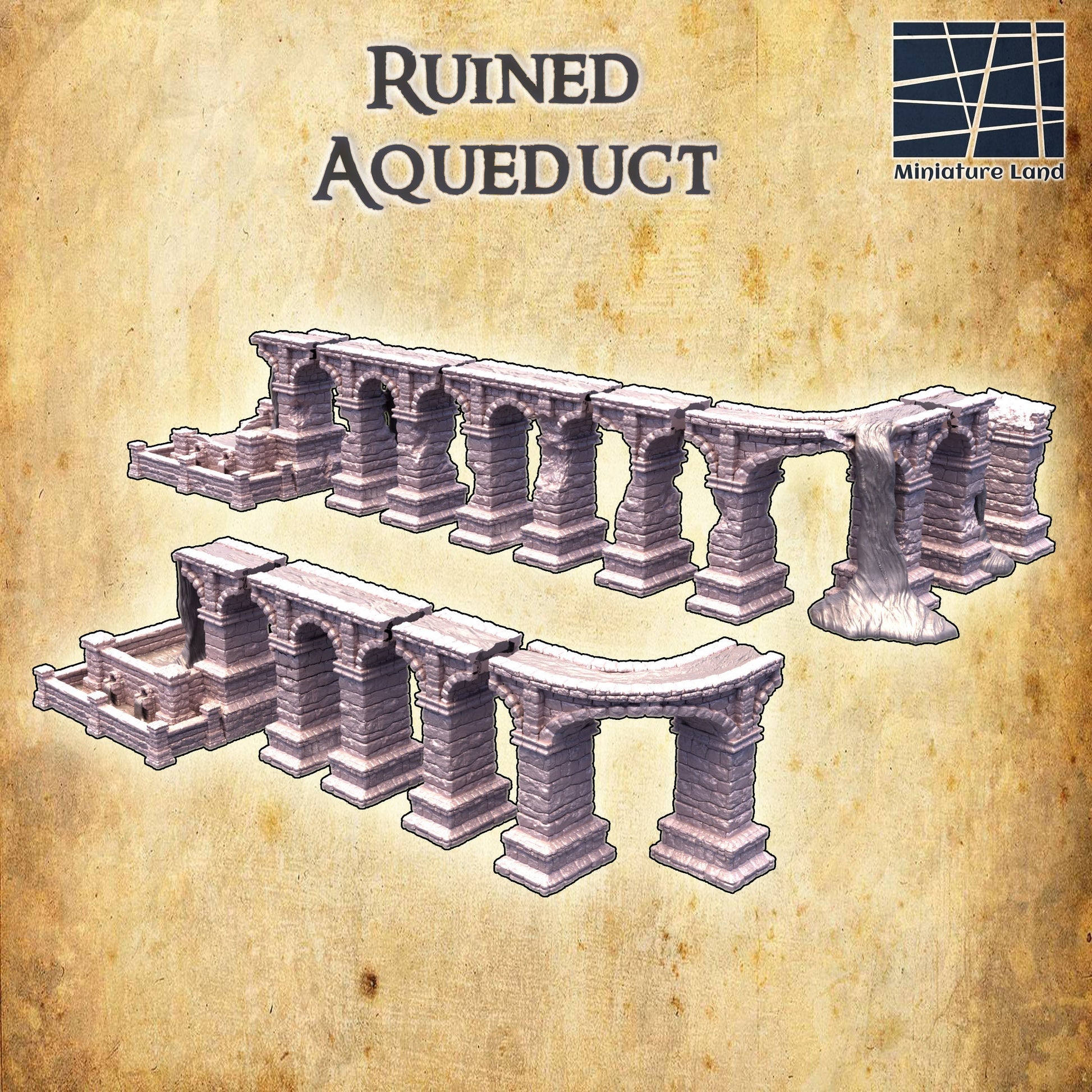 Ruined Aqueduct, Roman Ruins