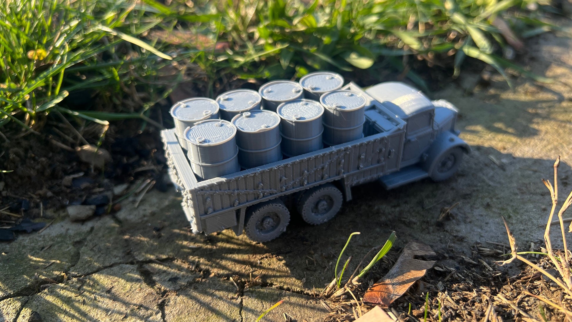 Truck load of barrels, Austin k6 truck , Modern warfare, Tabletop terrain, WW2, Modern tank,