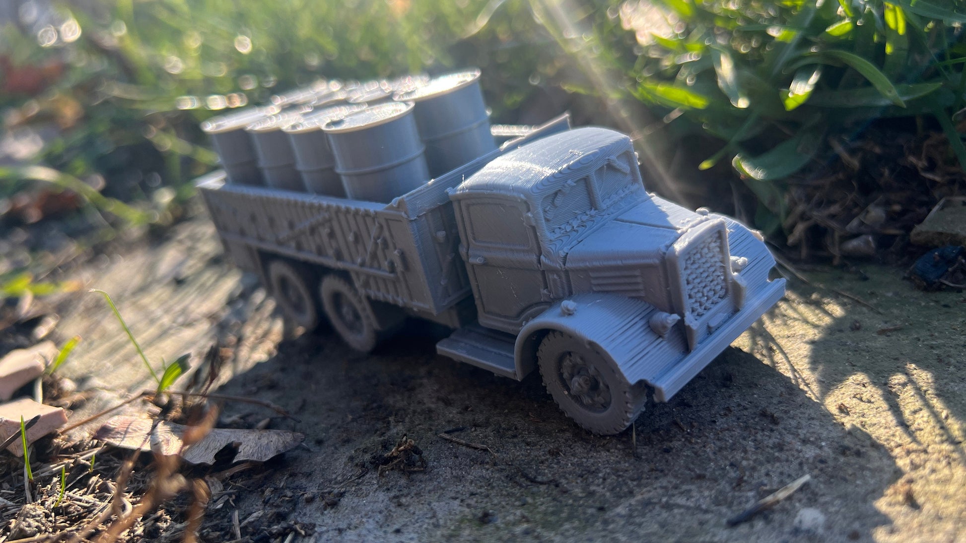 Truck load of barrels, Austin k6 truck , Modern warfare, Tabletop terrain, WW2, Modern tank,