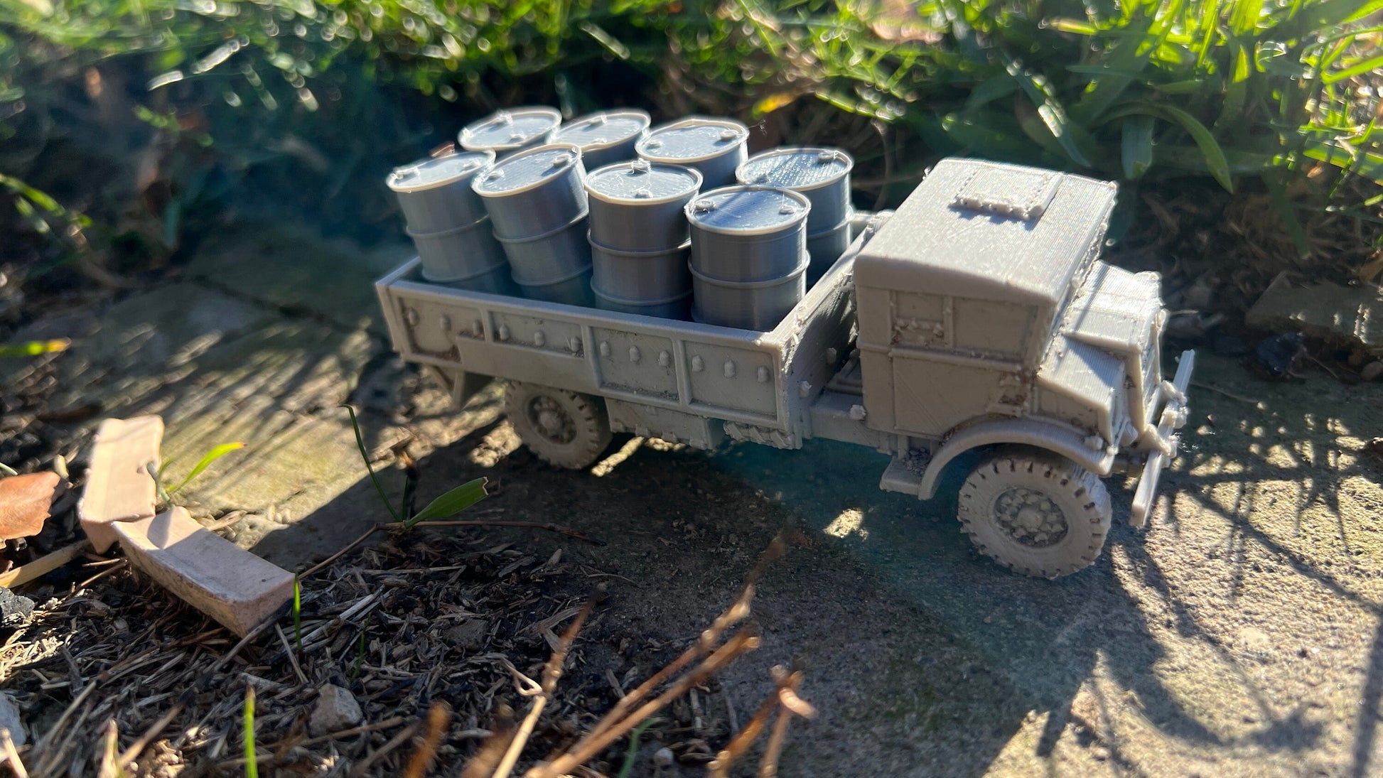 Truckload of barrels, CMP C60L, Truck, , Modern warfare, Tabletop terrain, WW2, Modern tank,