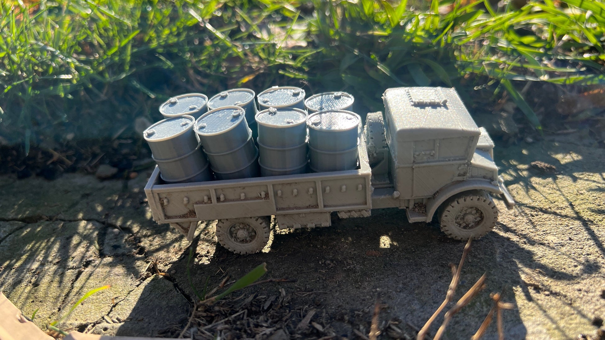 Truckload of barrels, CMP C60L, Truck, , Modern warfare, Tabletop terrain, WW2, Modern tank,