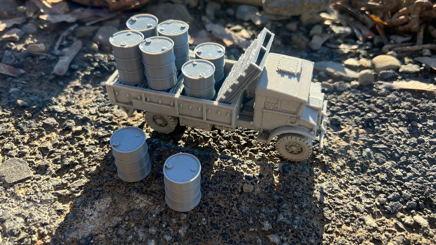 Truckload of barrels, CMP C60L, Truck, , Modern warfare, Tabletop terrain, WW2, Modern tank,