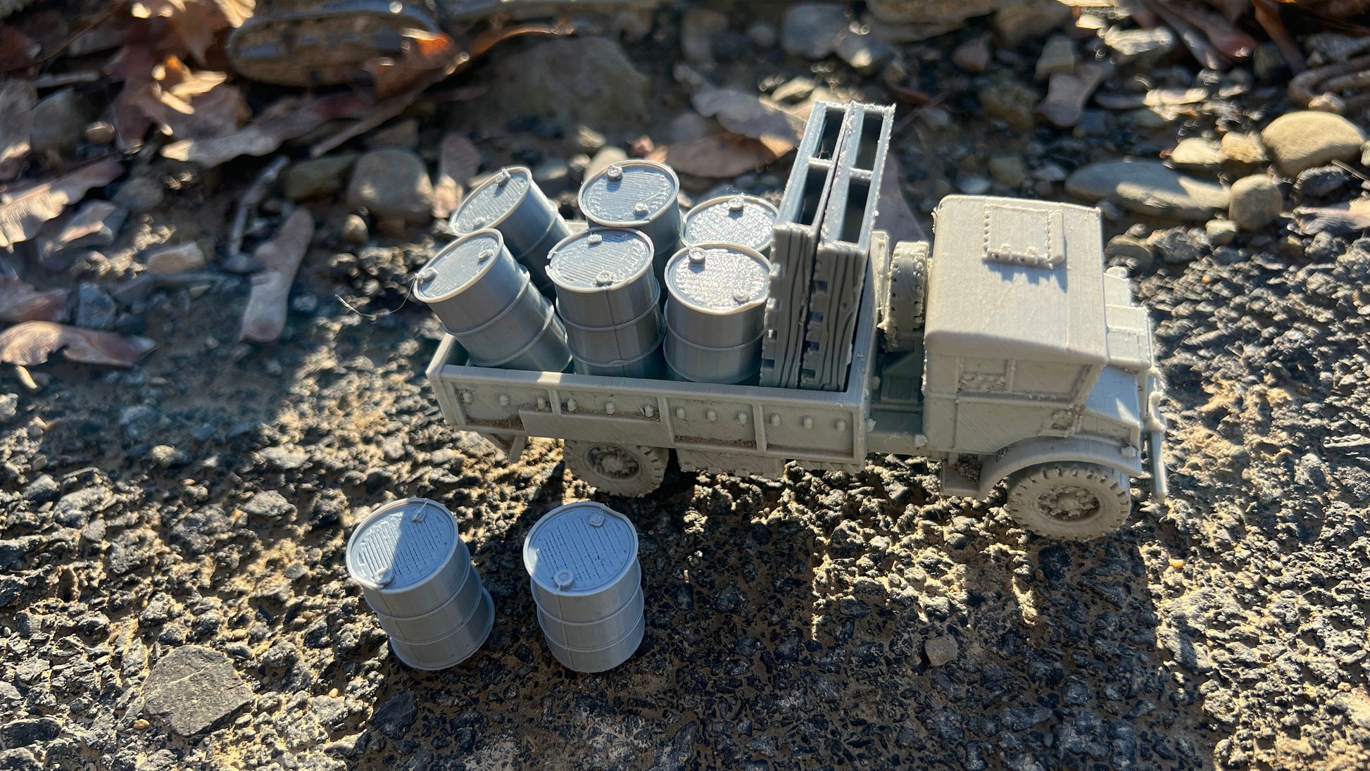 Truckload of barrels, CMP C60L, Truck, , Modern warfare, Tabletop terrain, WW2, Modern tank,