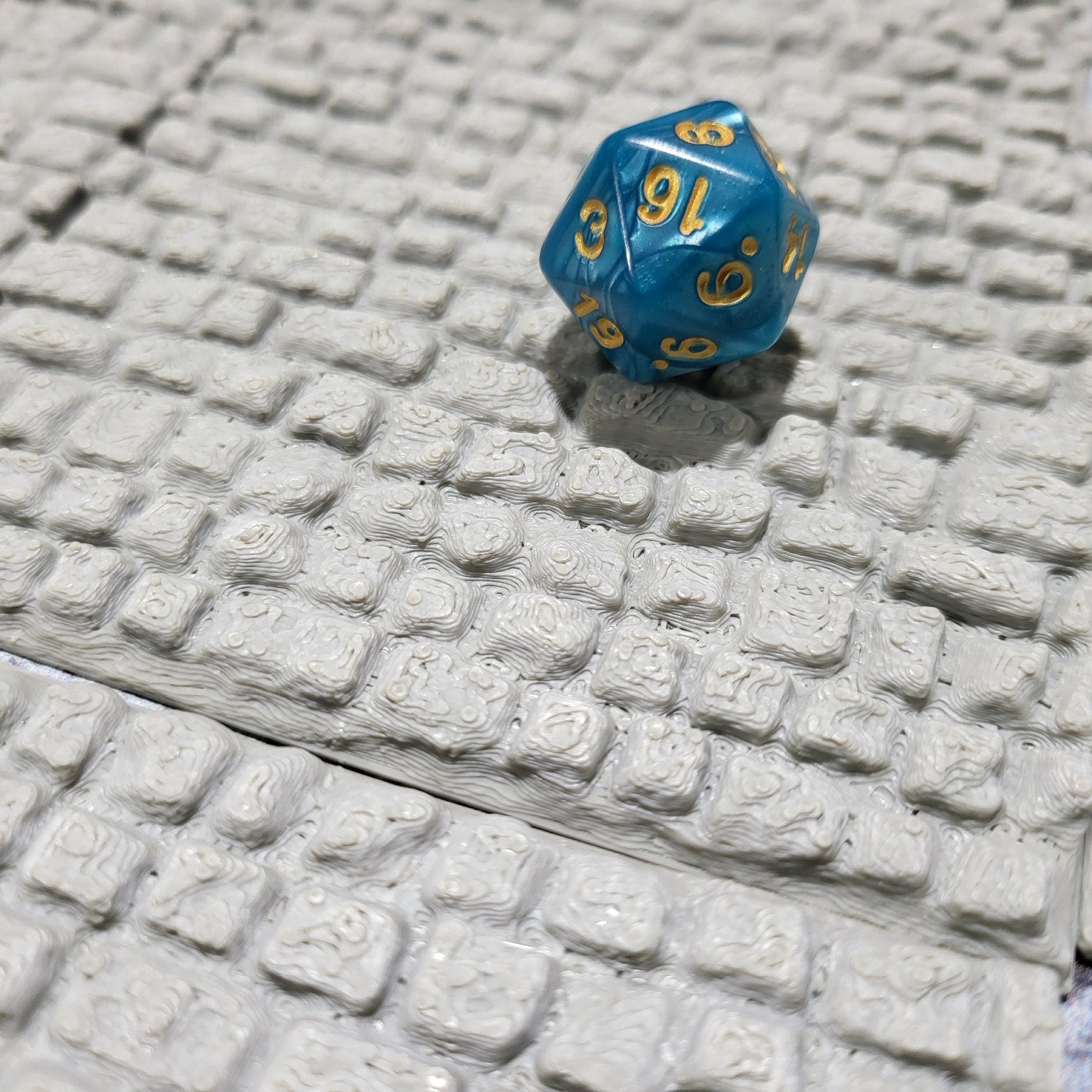 Coblestone Road Tiles, (set of 5) 4x4 Roads, Cobblestone