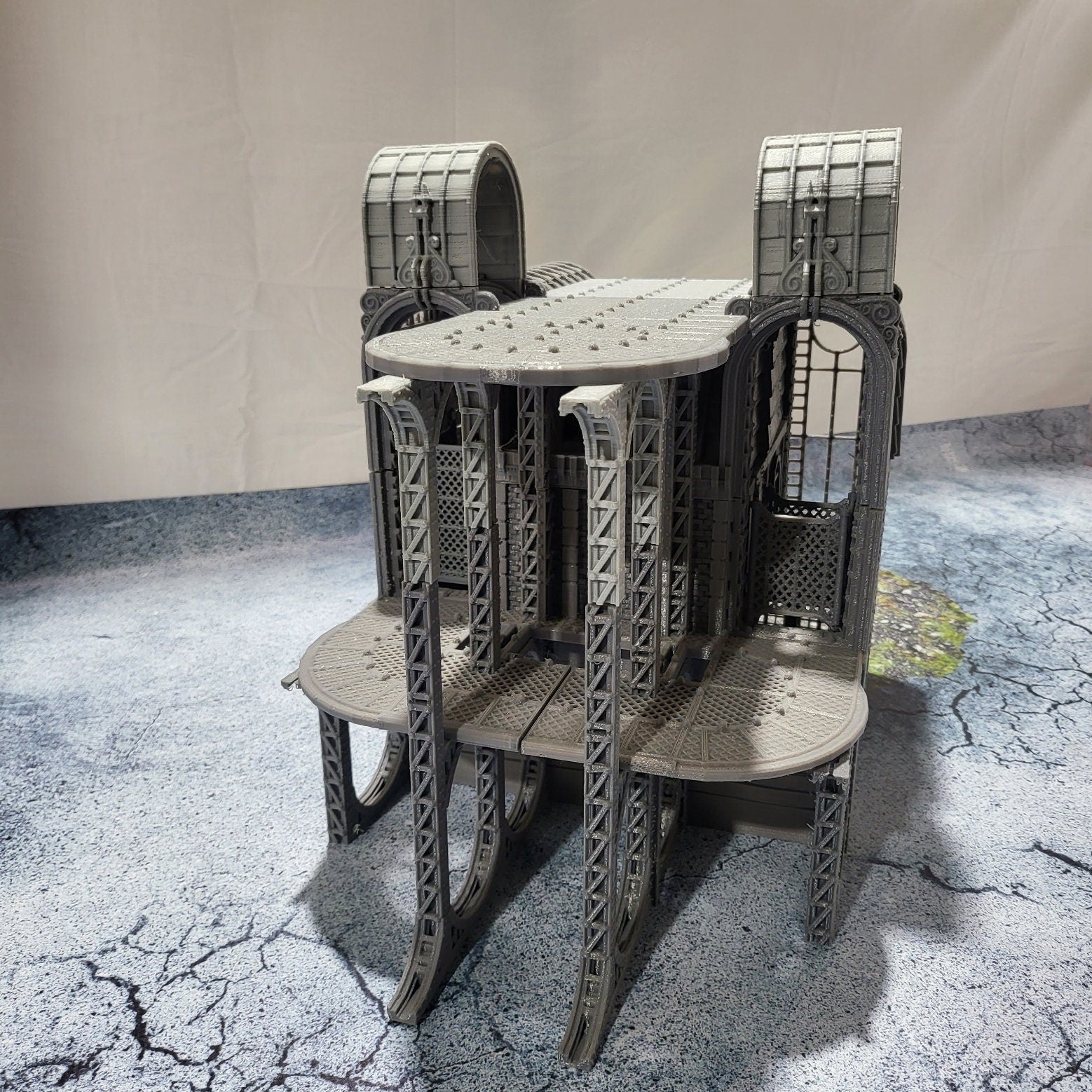 Steampunk Airship Station, Laandan Airship Landing strip, industrial Terrain, Air Terrain, terrain, Steampunk Terrain