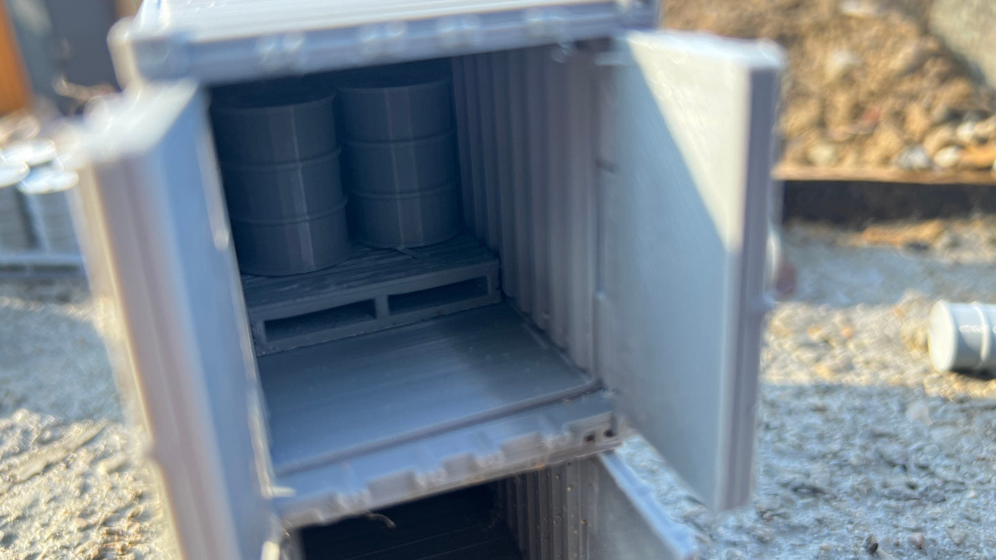 container of pallets and barrels, openable 20Ft Shipping container, , Warthunder, storage, truck