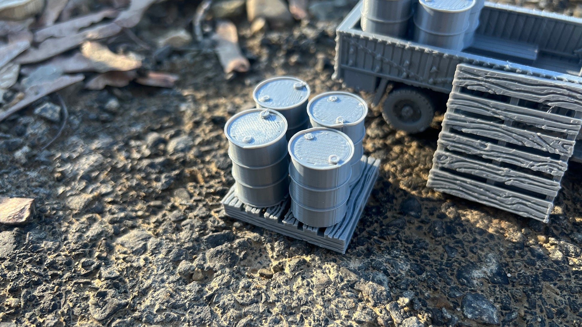 Truck load of barrels, Austin k6 truck , Modern warfare, Tabletop terrain, WW2, Modern tank,
