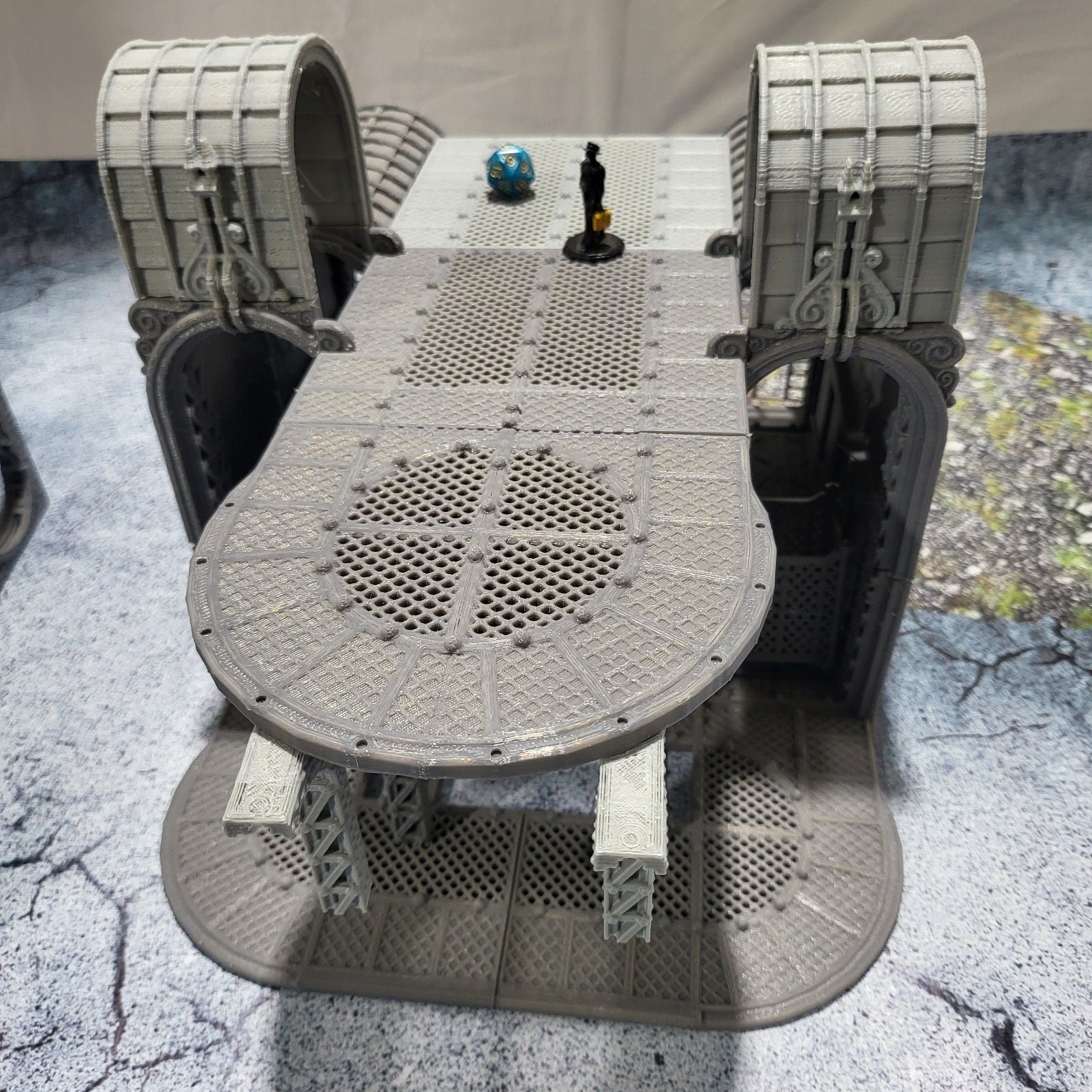 Steampunk Airship Station, Laandan Airship Landing strip, industrial Terrain, Air Terrain, terrain, Steampunk Terrain