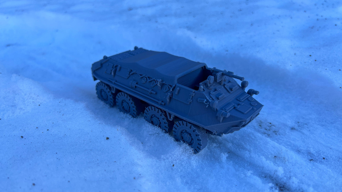 BTR-60, covered top troop transport, cold war tank, cold war, tank, Russian, Tabletop terrain, tabletop gaming,