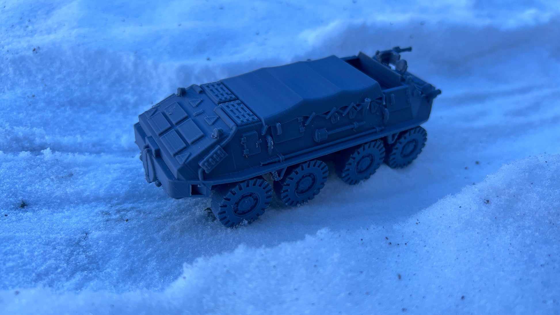 BTR-60, covered top troop transport, cold war tank, cold war, tank, Russian, Tabletop terrain, tabletop gaming,