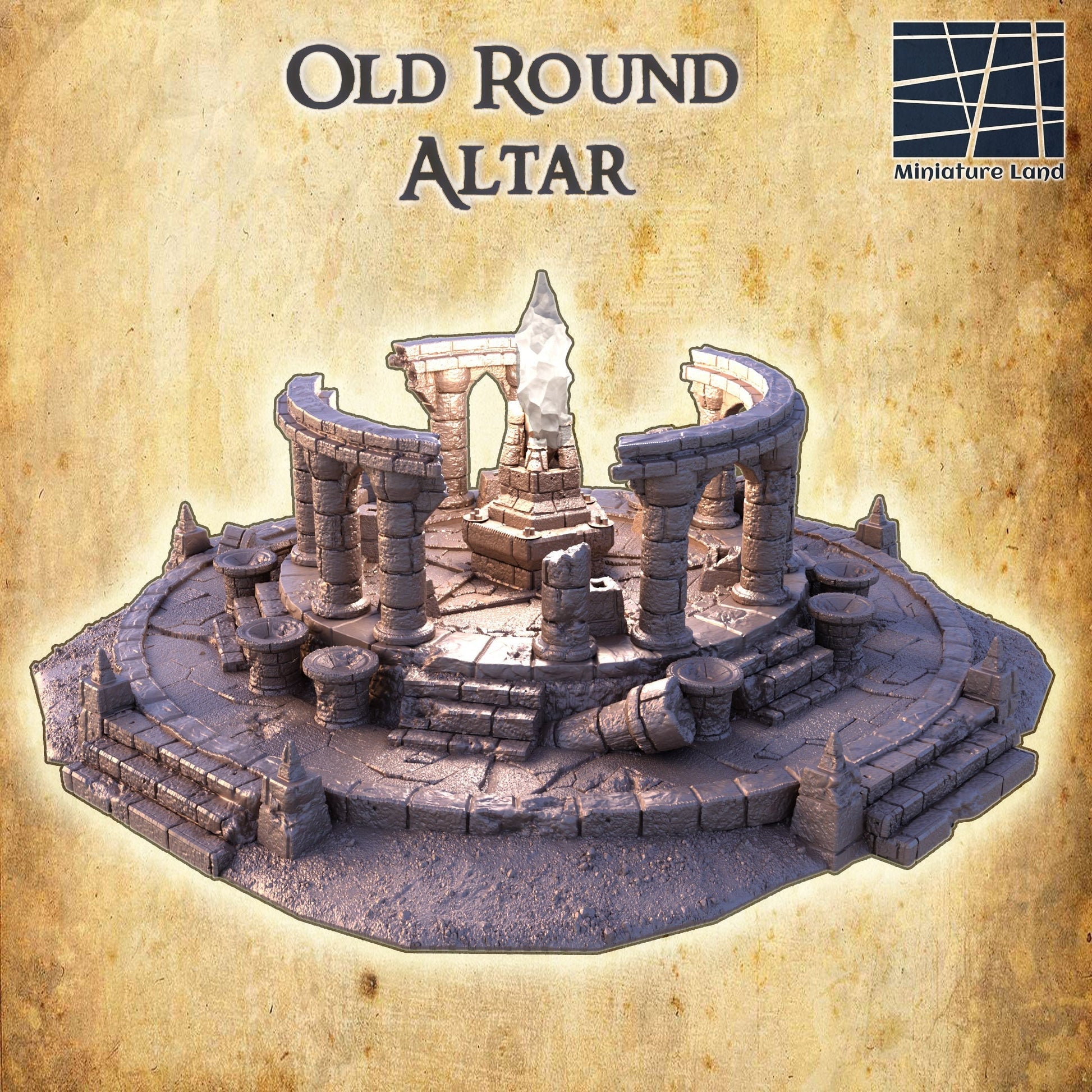 Old Ruined Altar, ruined temple, 16x16 ruin