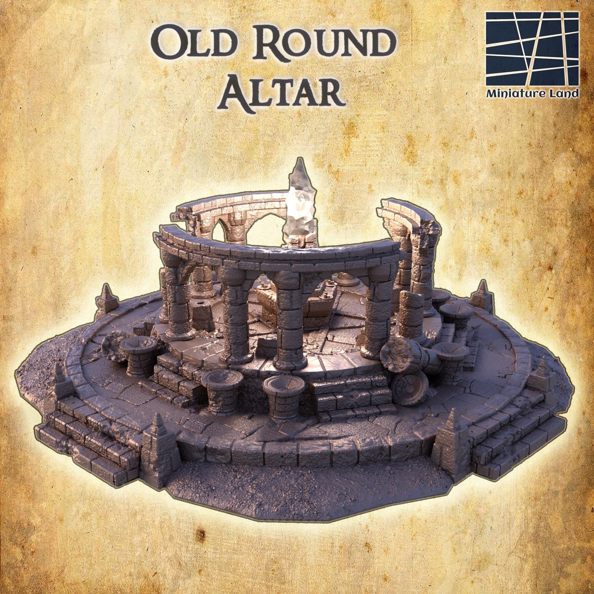 Old Ruined Altar, ruined temple, 16x16 ruin