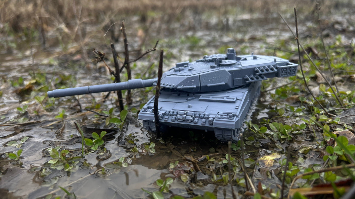 Leopard 2a6, , Modern warfare, Tabletop terrain, WW2, Modern tank,