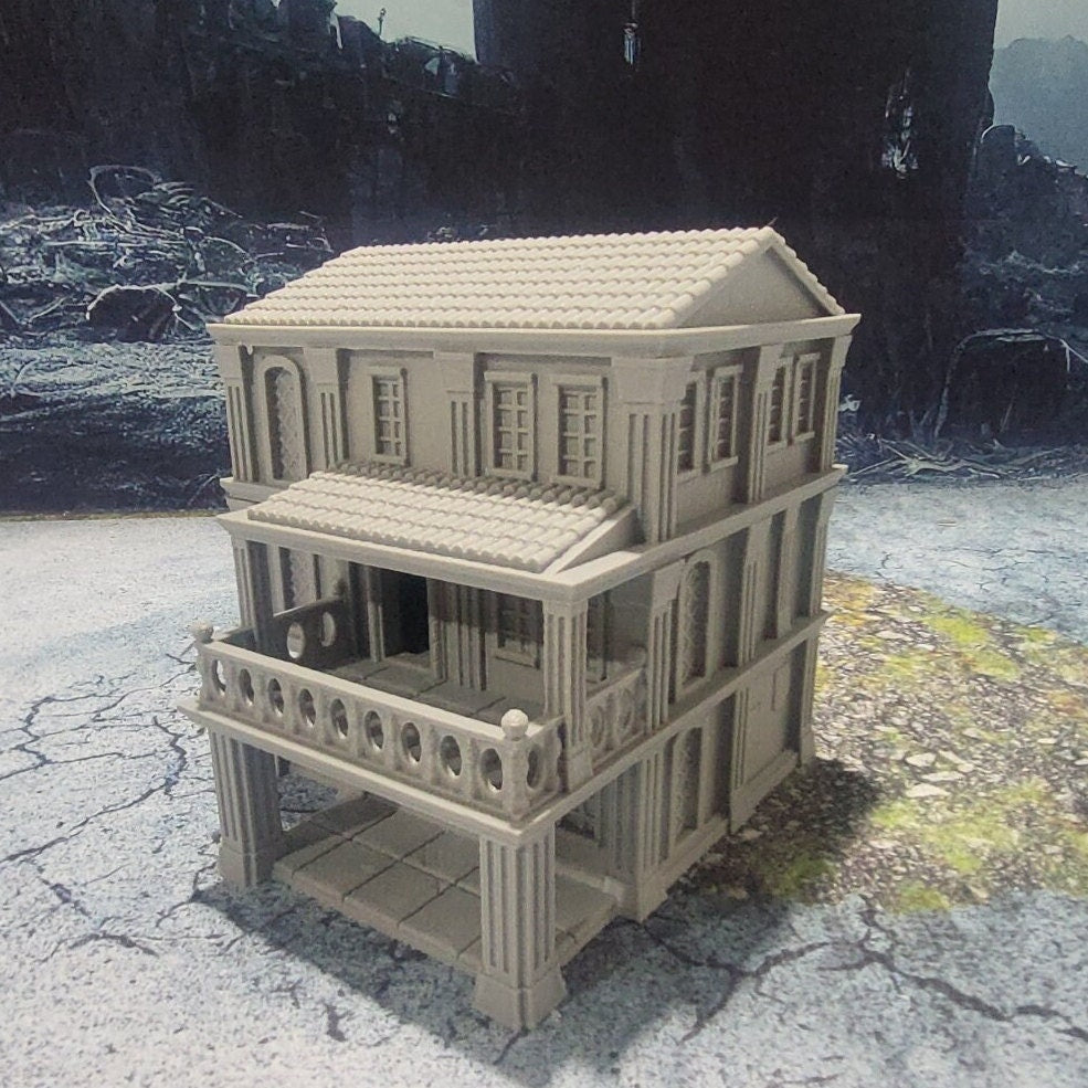 Brothel, Party house, gift, Christmas, Castle Terrain, wargaming, Dungeons and Dragons, miniatures, 3D printed, Fantasy Inn, Fantasy Terrain, RPG Terrain,  Age of Sigmar, Fantasy Village, Tabletop, Tabletop terrain, Tabletop RPG, Buildings
