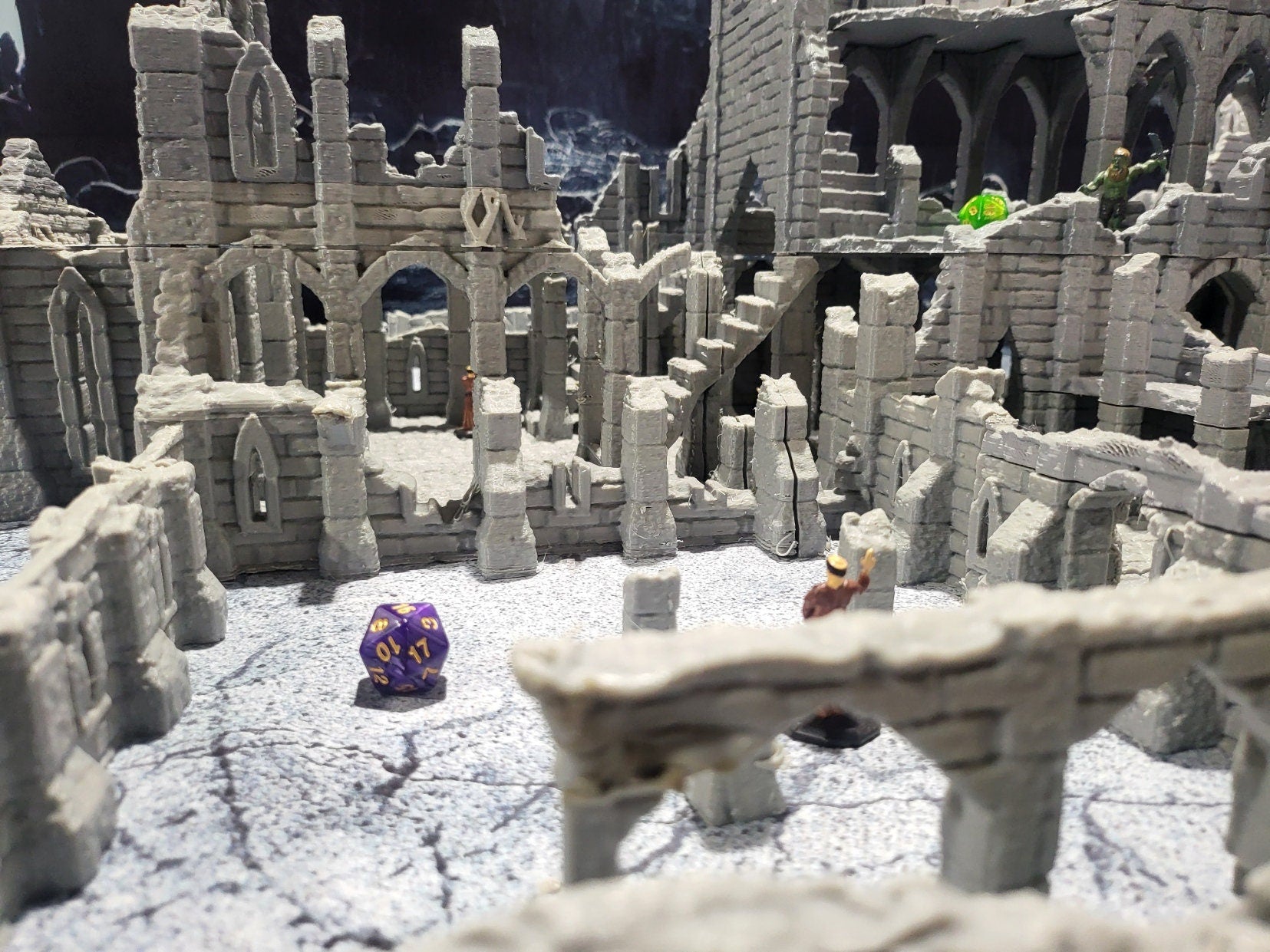 Tabletop, dungeons and dragons, Lord of the rings, ruin, dnd rpg, ruins, temple, d and d games, warhammer, dnd, dnd campaign, grimdark, tabletop terrain, Ruins, Monastery Ruin, The ruin, Church Ruin, Monastery, Death, Osgiliath, large ruin