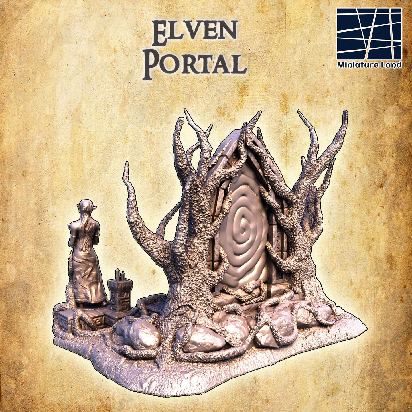Elven Portal: Ancient Fantasy Gateway for D&D, Wargaming