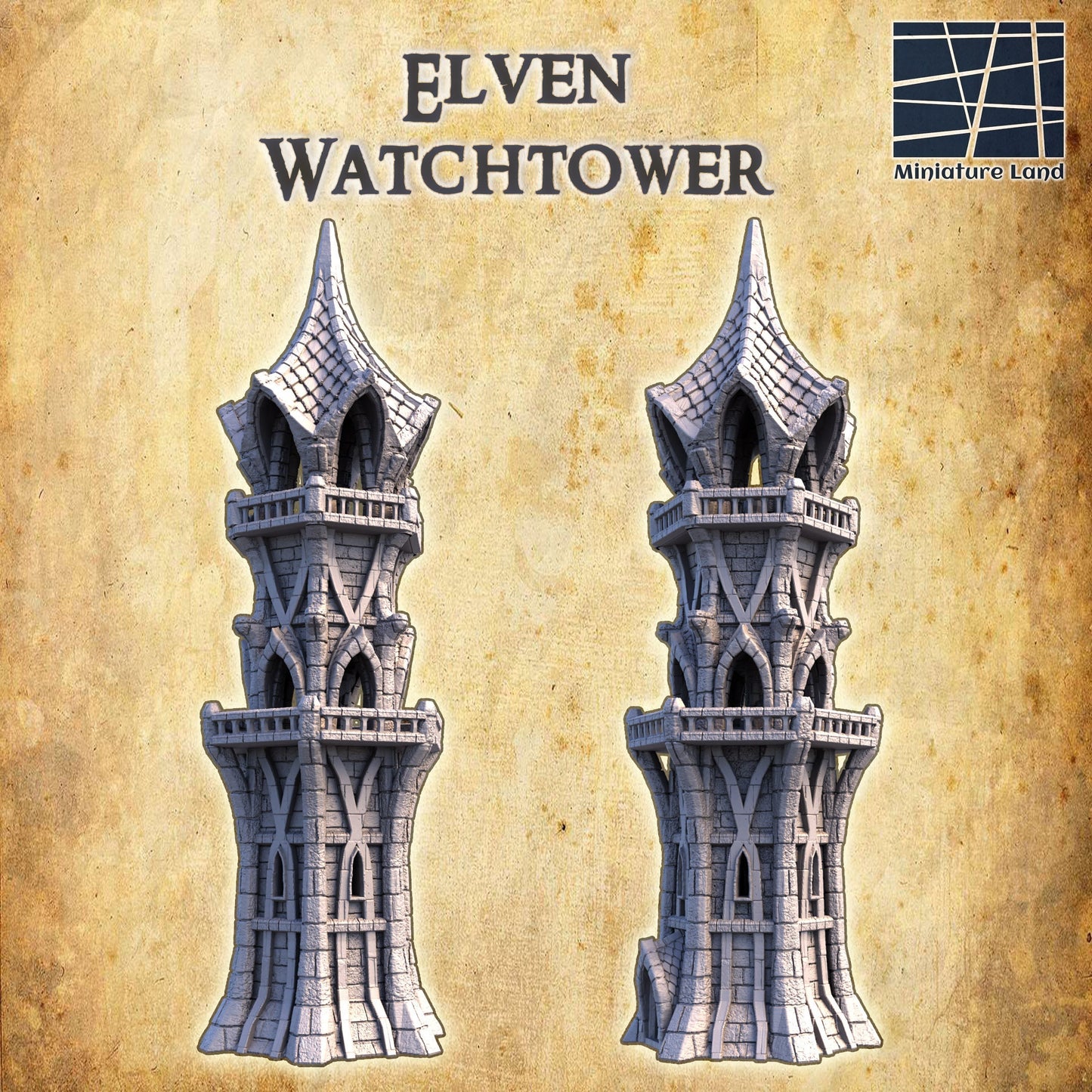 Tabletop Terrain, Mordheim, DnD, Pirate, Tower, Ruin, Ruined, houses, Tabletop, Fantasy Terrain, Town Set, Town and Market, Mordheim Set, Wargaming, Dungeons and Dragons, Lord of the rings, RPG Set, Village Set, Chaos, small town, Market, town, Elven