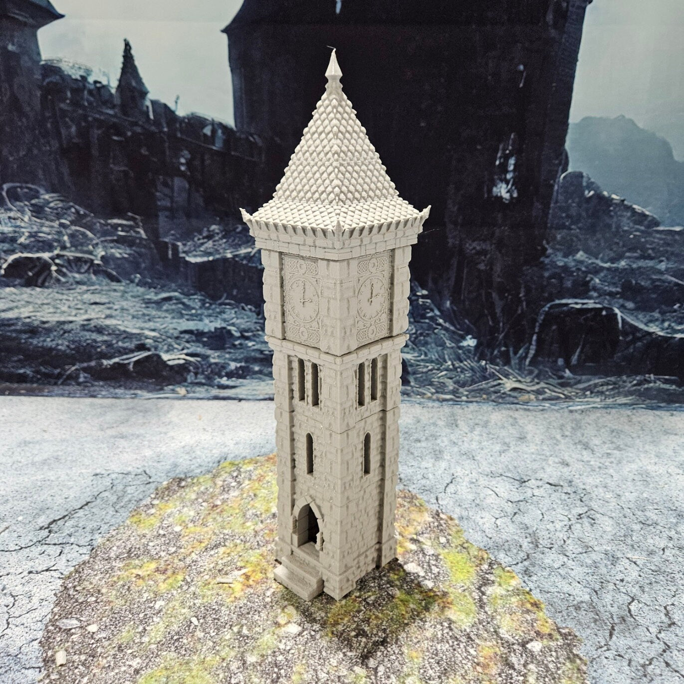 Drennheim, Mordheim, Trebuchet set, Defense Weapon, Clocktower, Inn, Dungeons and Dragons, Lord of the Rings, Tower, Ivory Tower, Tower Set, Osgiliath, Minas Tirith, Mordheim, Osgiliath, tabletop terrain, terrain, game table