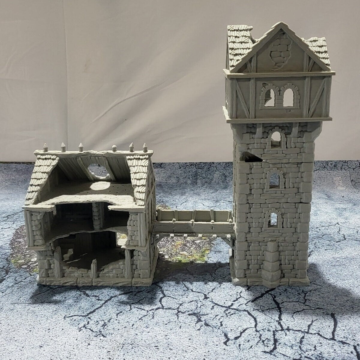 Tabletop Terrain, Mordheim, D&D, Pirate, Tower, Ruin, Ruined, houses, Tabletop, Fantasy Terrain, Town Set, Town and Market, Mordheim Set, Wargaming, Dungeons and Dragons, Lord of the rings, RPG Set, Village Set, building set, small town, Market, town