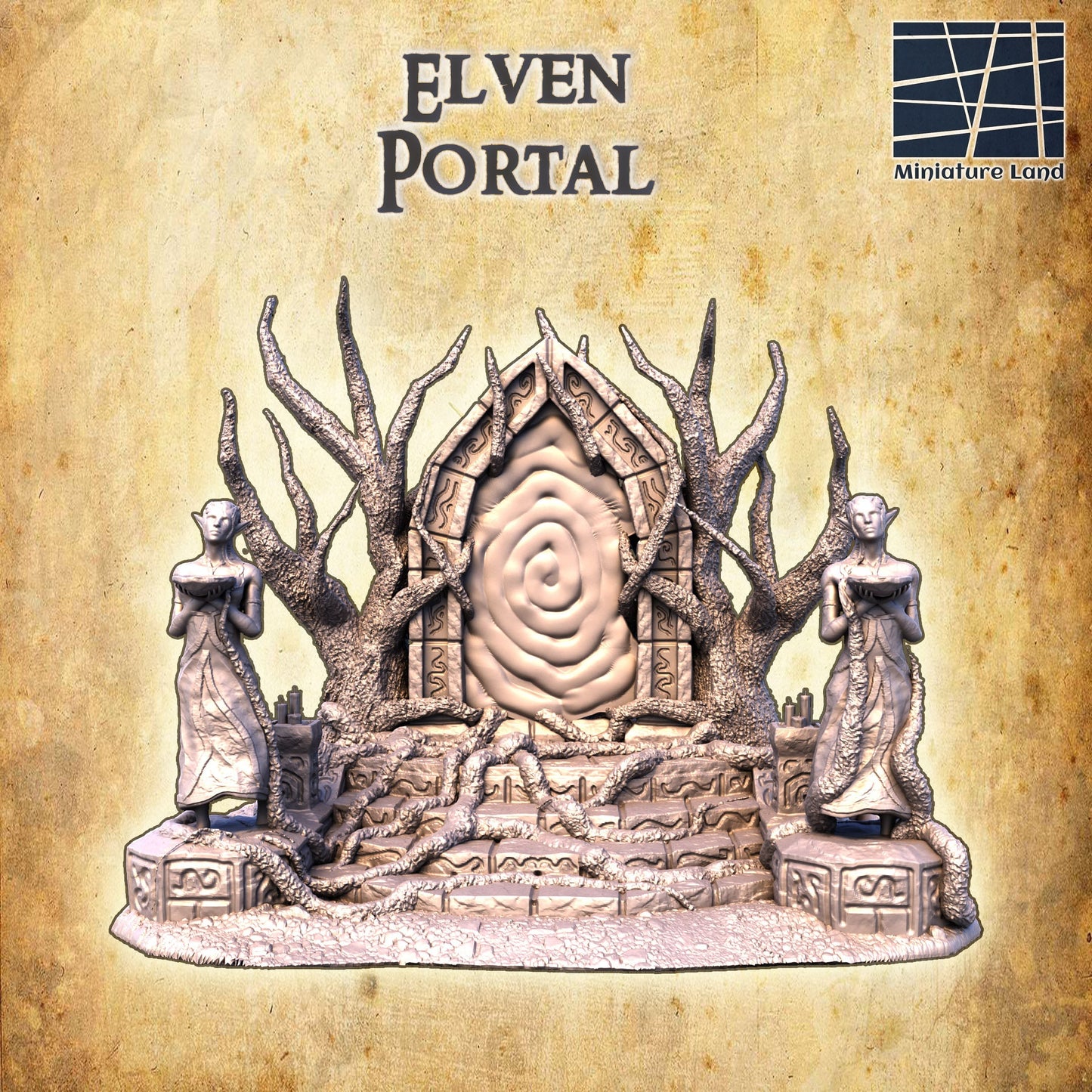 Elven Portal: Ancient Fantasy Gateway for D&D, Wargaming