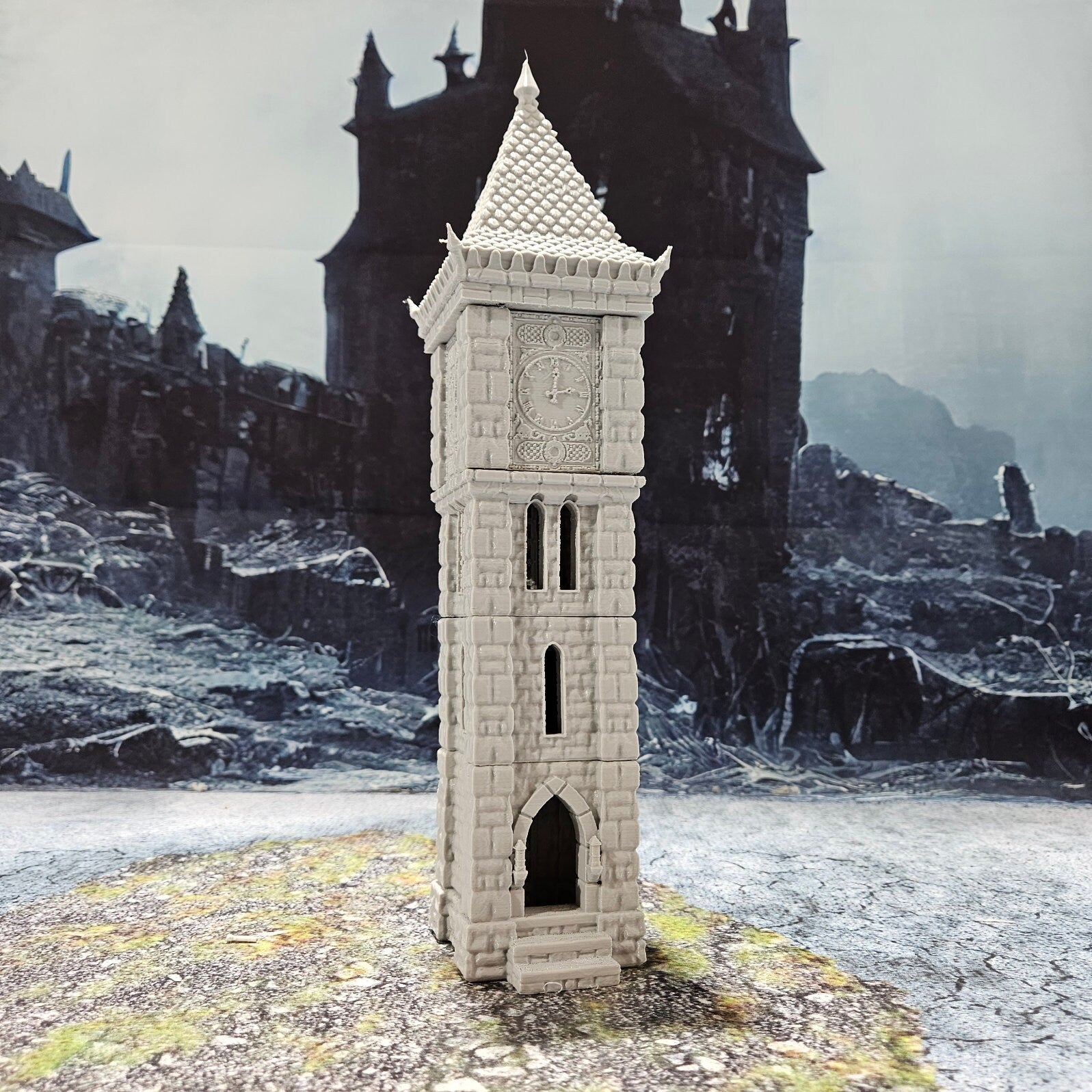 Drennheim, Mordheim, Trebuchet set, Defense Weapon, Clocktower, Inn, Dungeons and Dragons, Lord of the Rings, Tower, Ivory Tower, Tower Set, Osgiliath, Minas Tirith, Mordheim, Osgiliath, tabletop terrain, terrain, game table