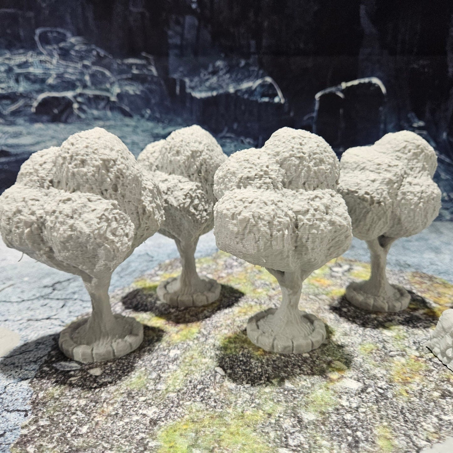 Detailed 28mm simple village set for tabletop RPGs, featuring various farm buildings and rustic structures with intricate designs. Perfect for creating immersive rural village scenes in games like D&D and Pathfinder.