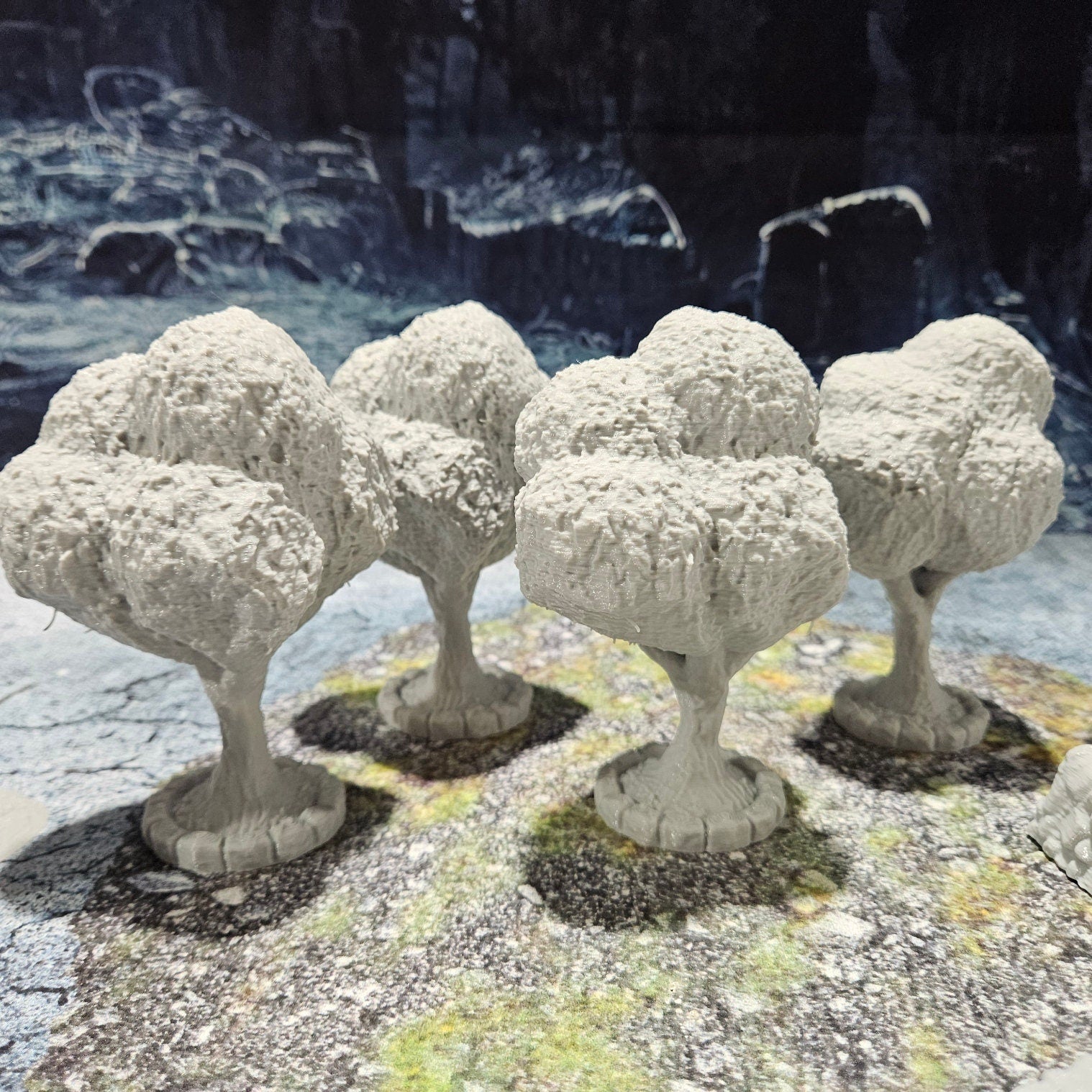Detailed 28mm simple village set for tabletop RPGs, featuring various farm buildings and rustic structures with intricate designs. Perfect for creating immersive rural village scenes in games like D&D and Pathfinder.