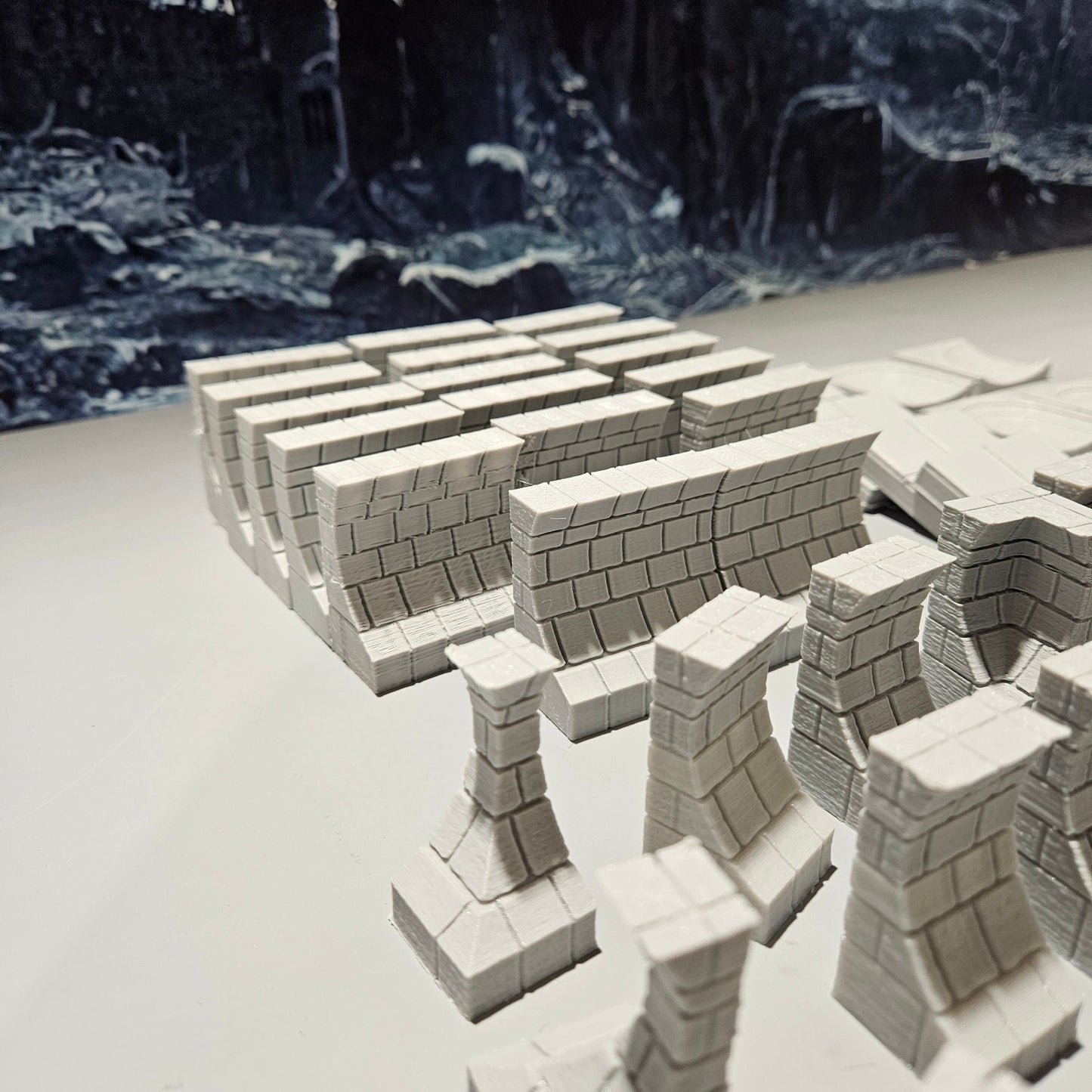 City sewer system pieces: end pipe floors, straight pipe floors, T pipes, corner pipes, floor tiles, wall tiles, outside and inside wall corners, ladders, and pipe entries. Realistic stone and brick textures with detailed pipe and wall designs.