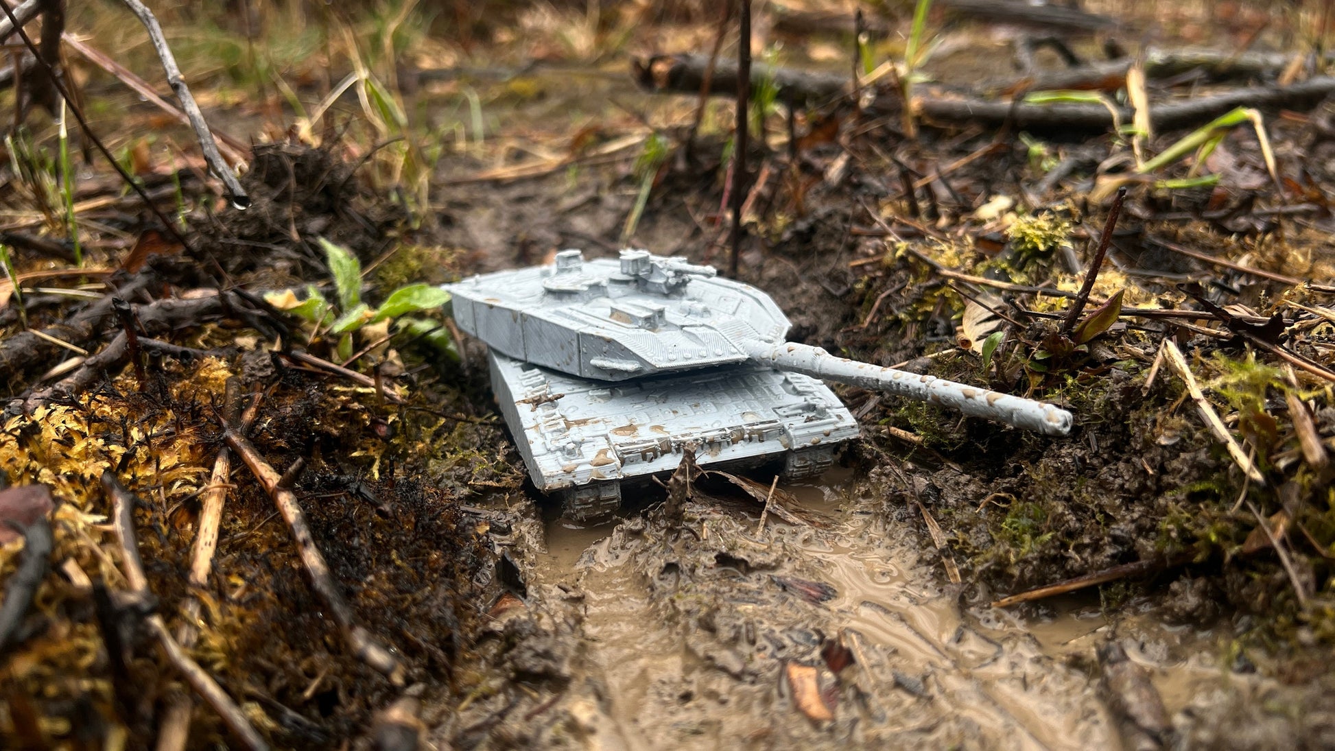 Leopard 2A7+, German tank, Modern warfare, Tabletop terrain, WW2, Modern tank,