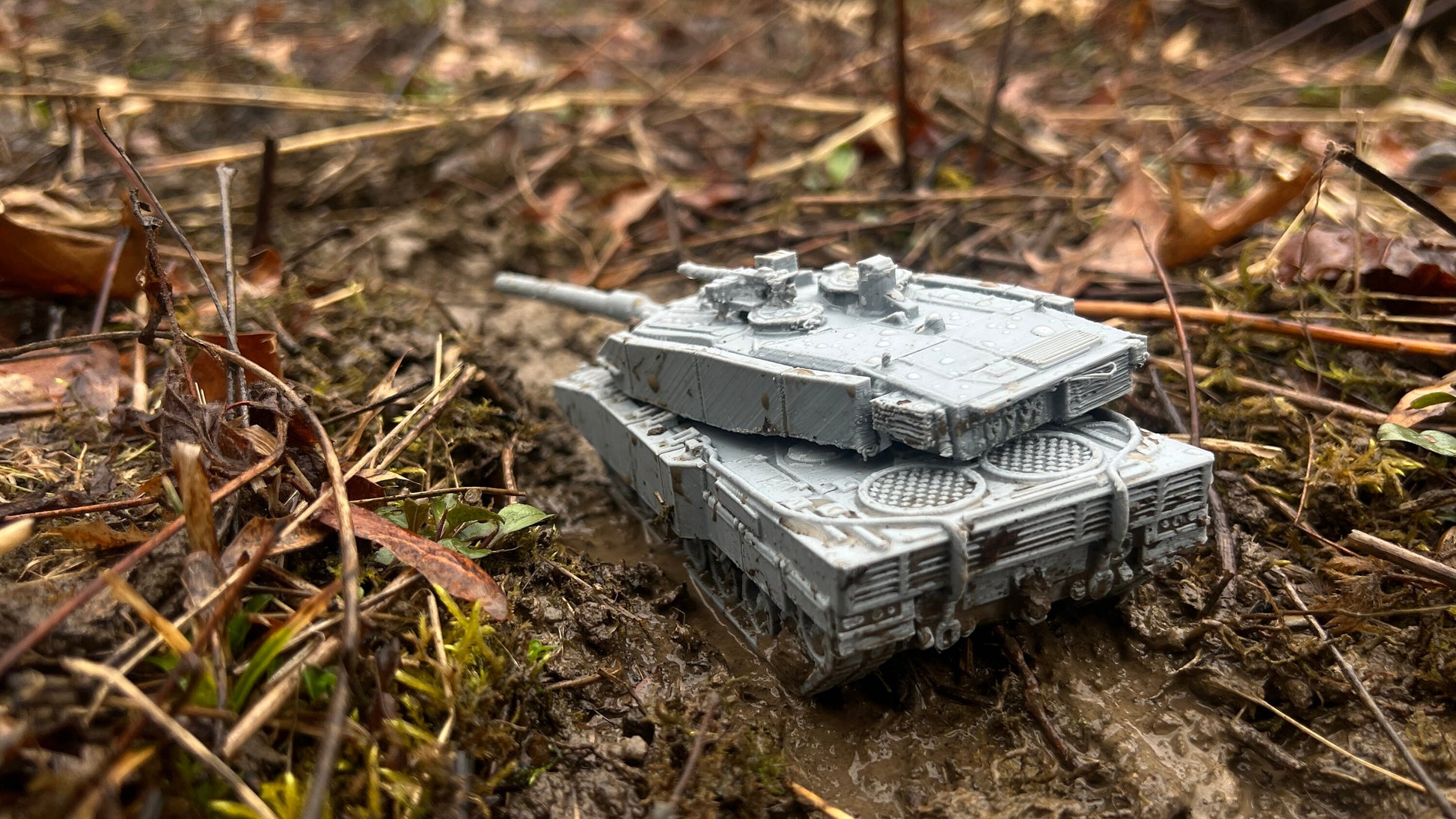 Leopard 2A7+, German tank, Modern warfare, Tabletop terrain, WW2, Modern tank,