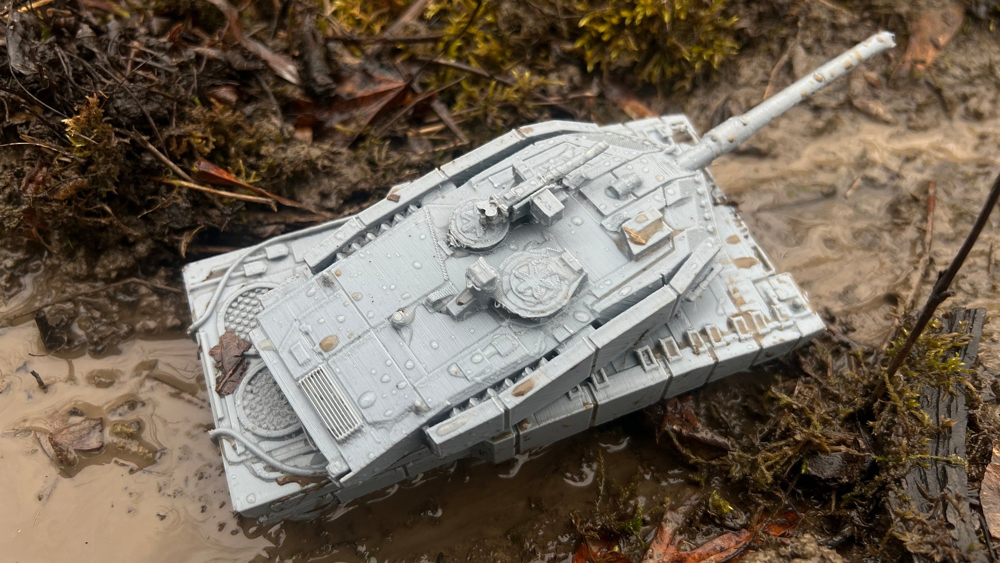 Leopard 2A7+, German tank, Modern warfare, Tabletop terrain, WW2, Modern tank,