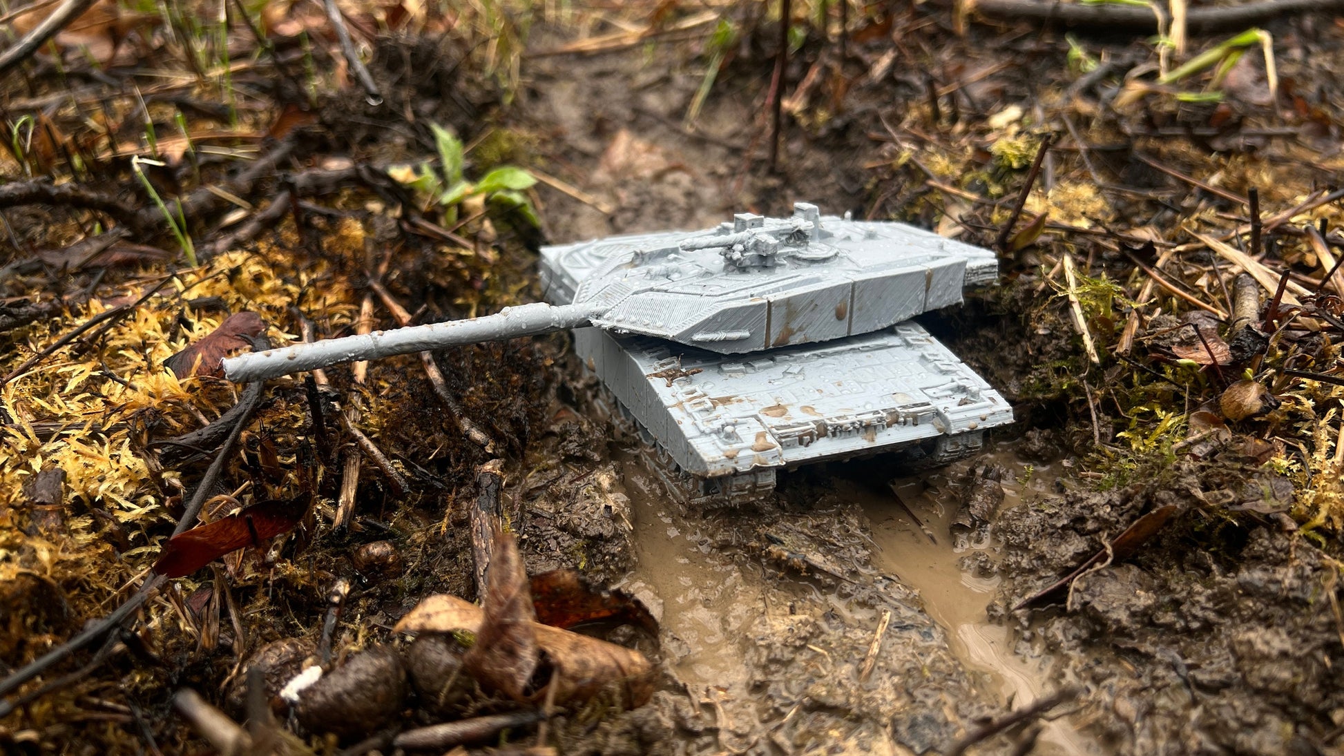 Leopard 2A7+, German tank, Modern warfare, Tabletop terrain, WW2, Modern tank,