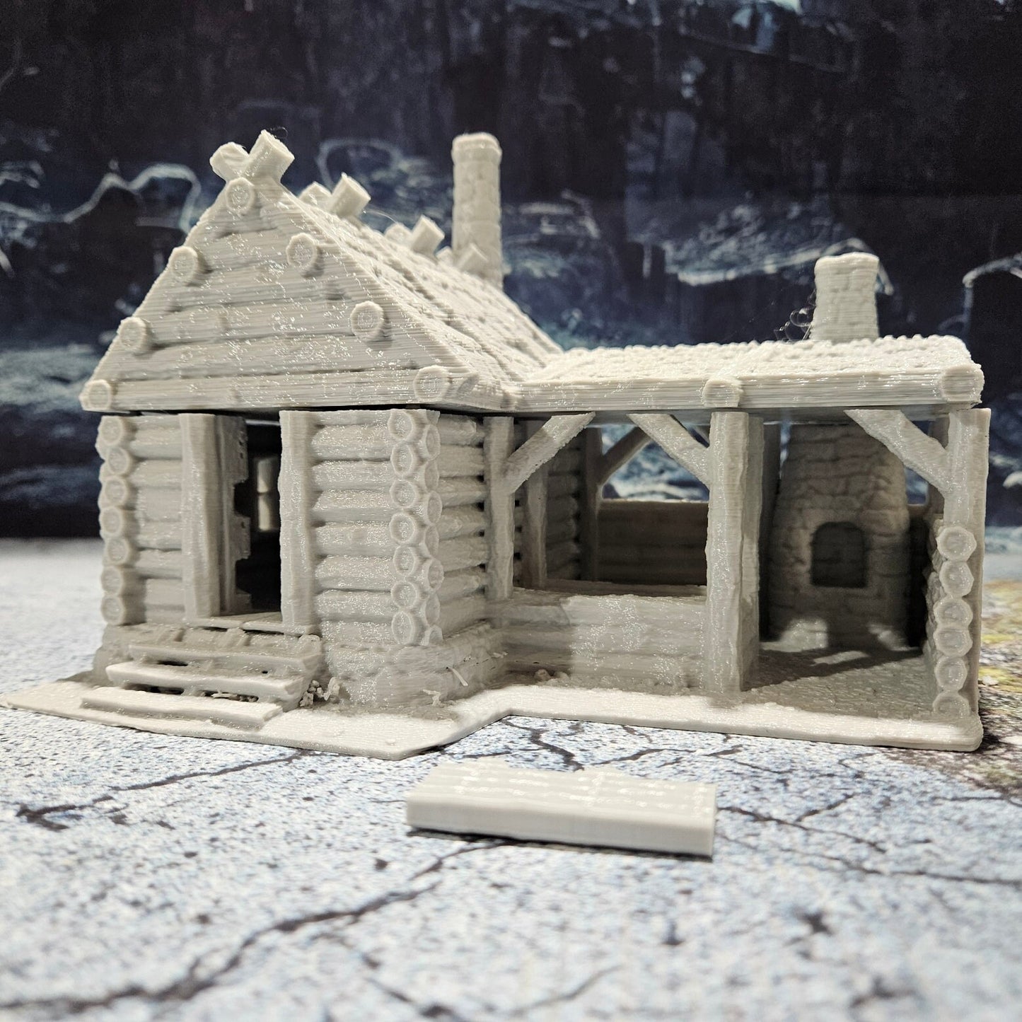DnD Miniature, 40k Terrain,Train Terrain,Tabletop Town,Tabletop Game,Dnd Table,DND Terrain,DND Miniatures,gaming terrain,inn,tavern This is a great trade town. A party stumbling on this town deep in the woods could resupply and get some rest.