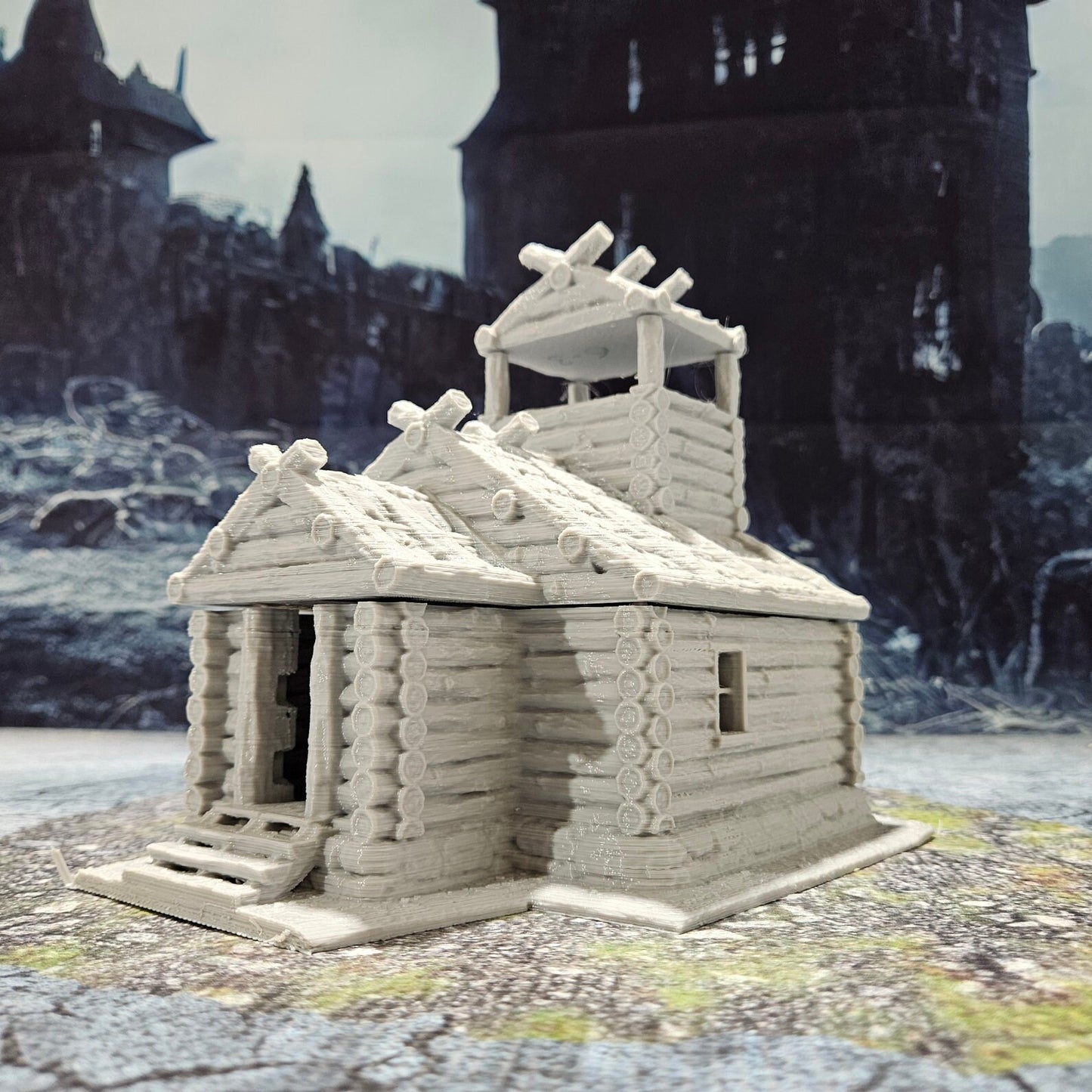 DnD Miniature, 40k Terrain,Train Terrain,Tabletop Town,Tabletop Game,Dnd Table,DND Terrain,DND Miniatures,gaming terrain,inn,tavern This is a great trade town. A party stumbling on this town deep in the woods could resupply and get some rest.