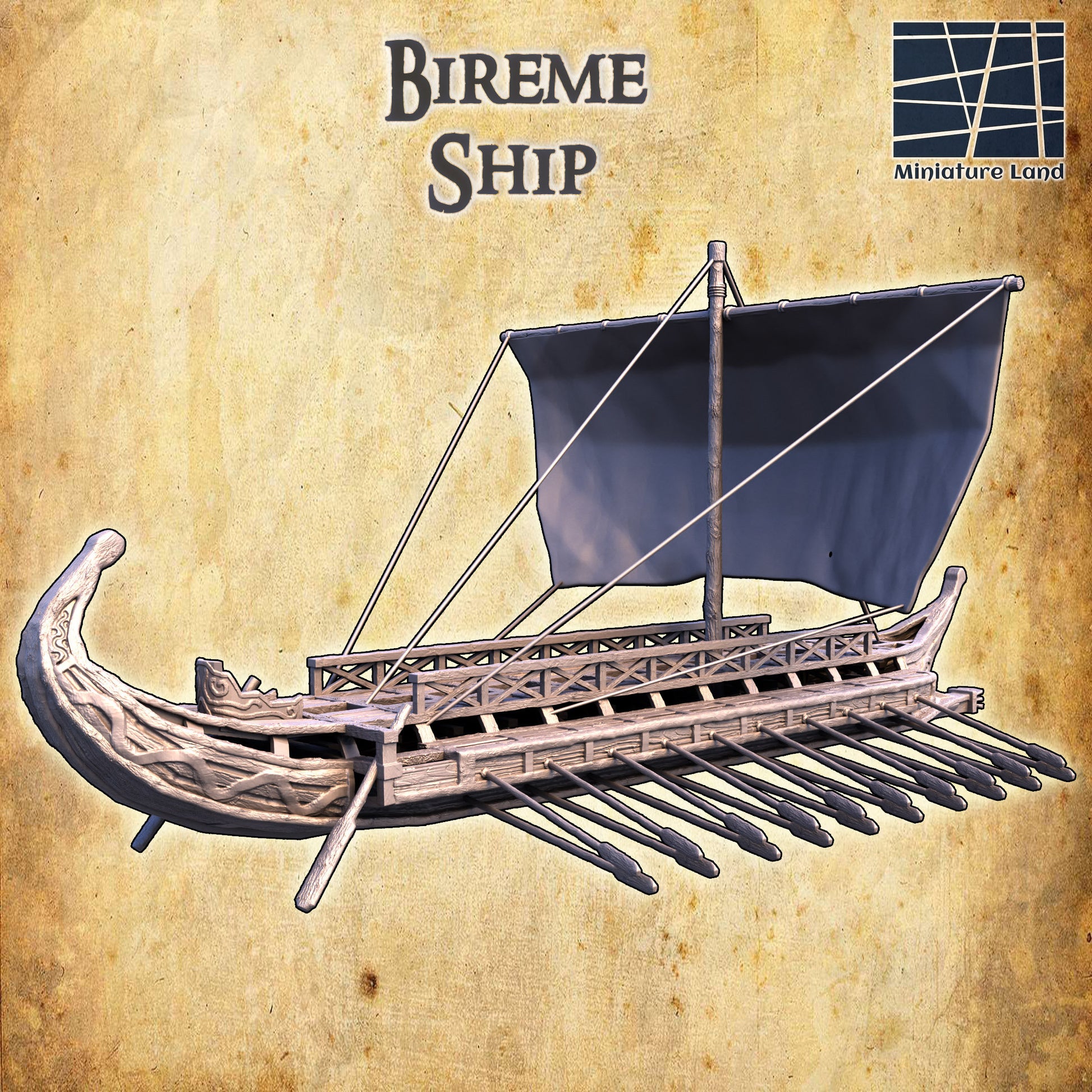 Bireme warship, Greek Warship, Warship