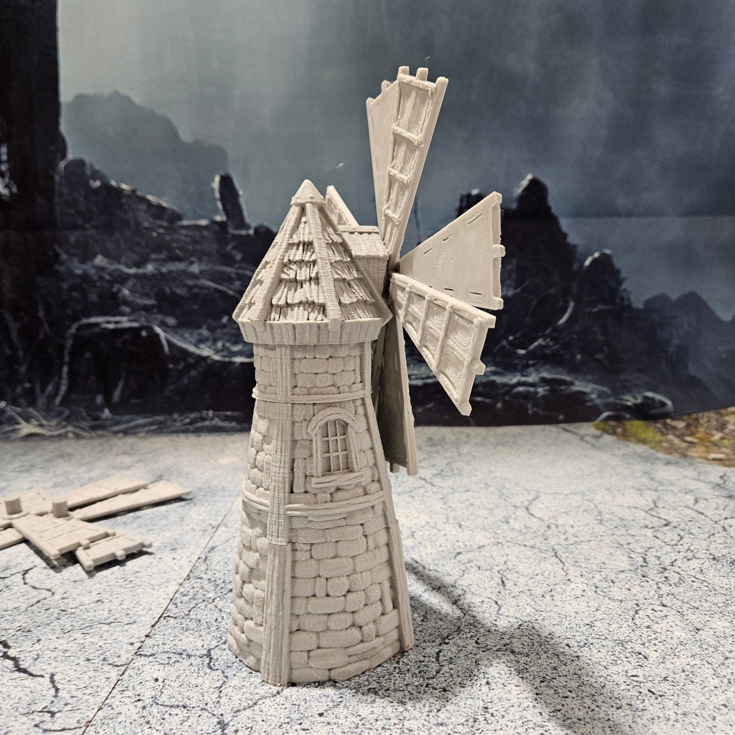 Stormhill Windmill, Tabletop Gaming, 28mm Scale, Stormhill City, city set, dungeons and dragons