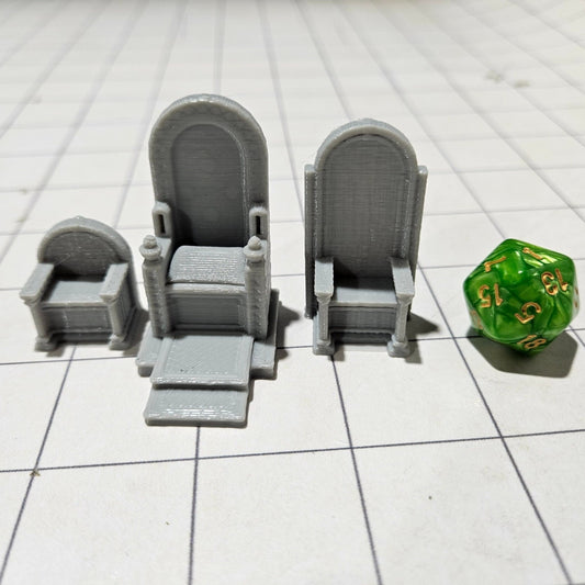Throne Set, King, Queen, Child