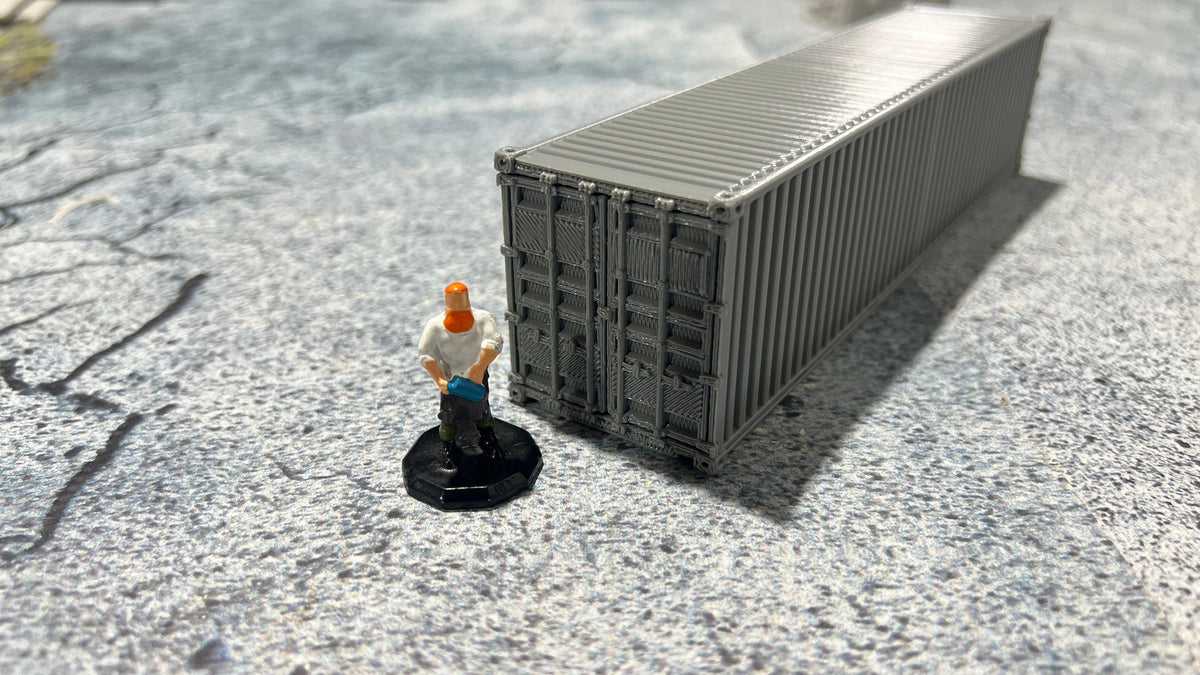 Container Tank Miniature 40 Ft Shipping container ,Model railroads, Miniature military, truck ...