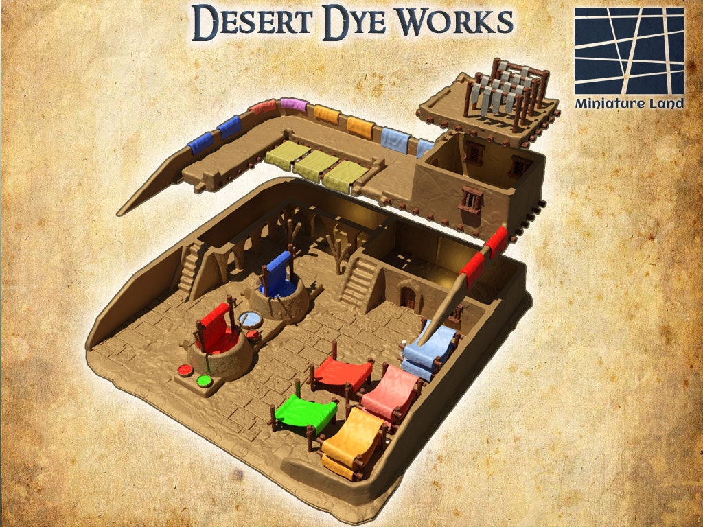 Desert Dye Works, Desert Terrain, Dnd Terrain