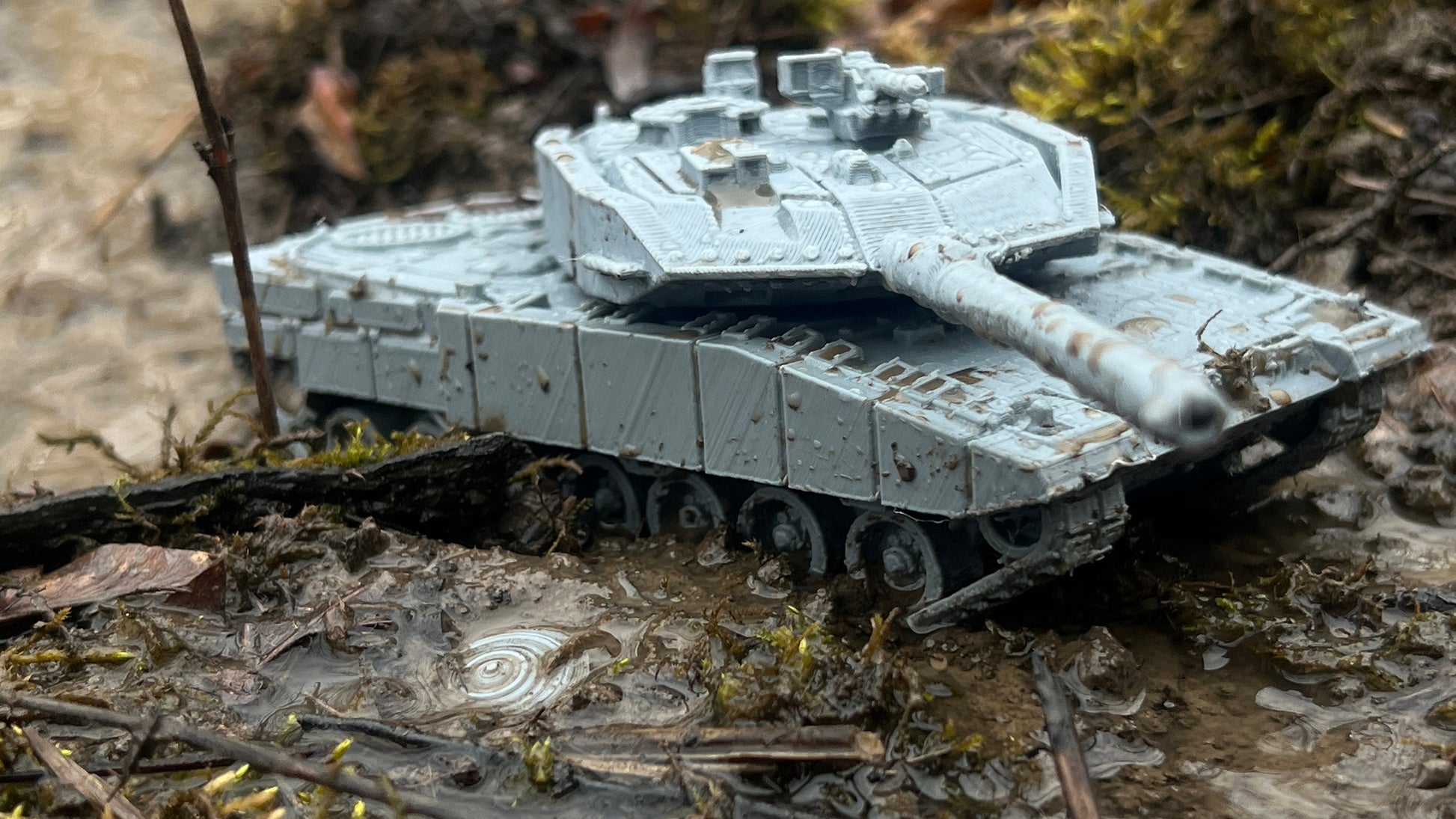Leopard 2A7+, German tank, Modern warfare, Tabletop terrain, WW2, Modern tank,
