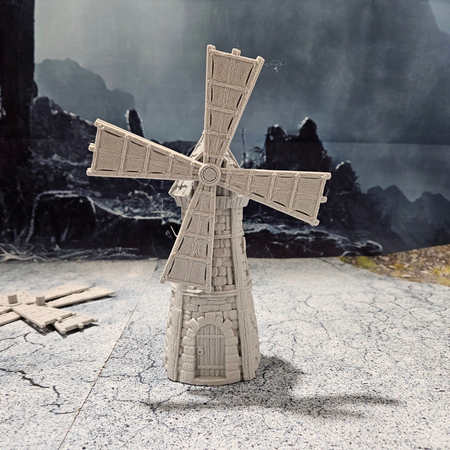 Stormhill Windmill, Tabletop Gaming, 28mm Scale, Stormhill City, city set, dungeons and dragons