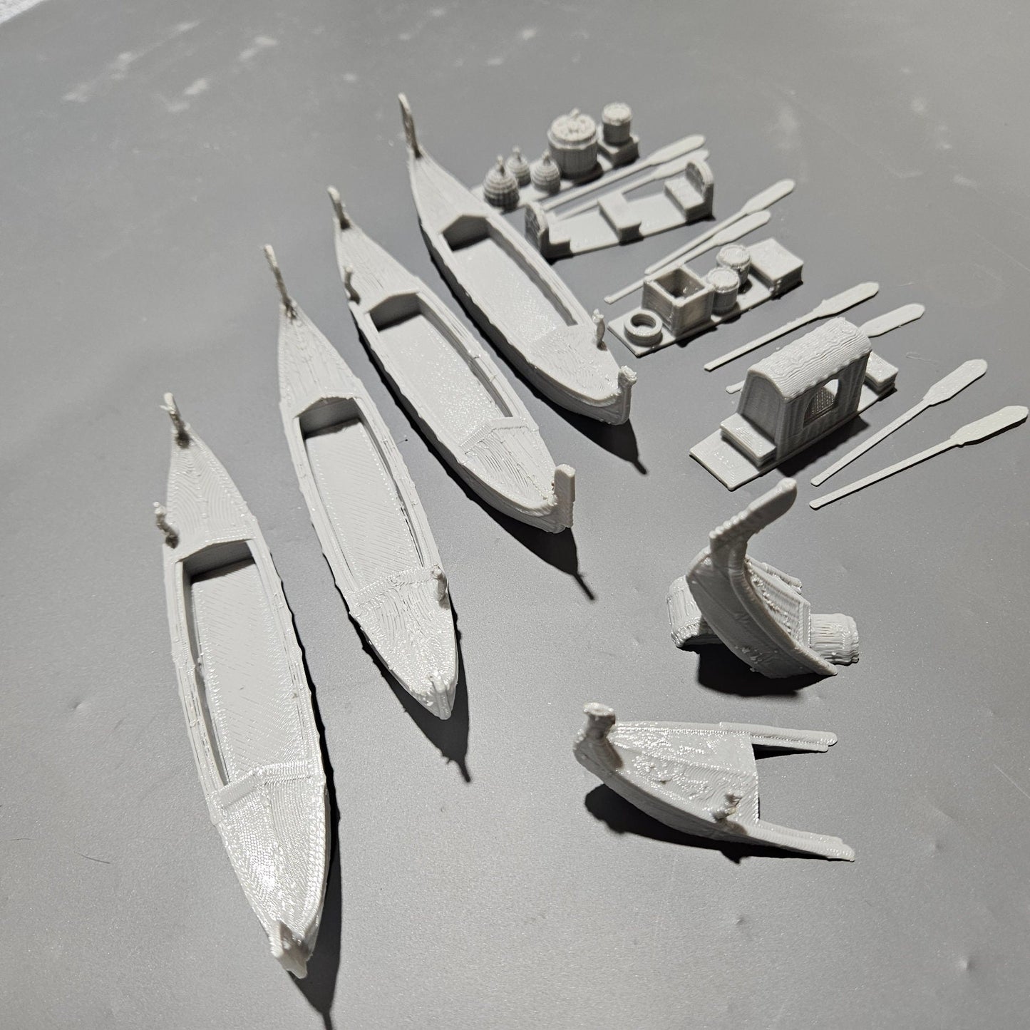 dnd terrain, Dungeons and Dragons, Dungeon Master, Bundle, board game, warhammer 40k, star wars, dnd dice, birthday gift, miniatures, role playing games, cyberpunk, Water Terrain, PLA, 3D Print, 28mm, Set, Tabletop, Box Set, Boat, Gondola, Venice