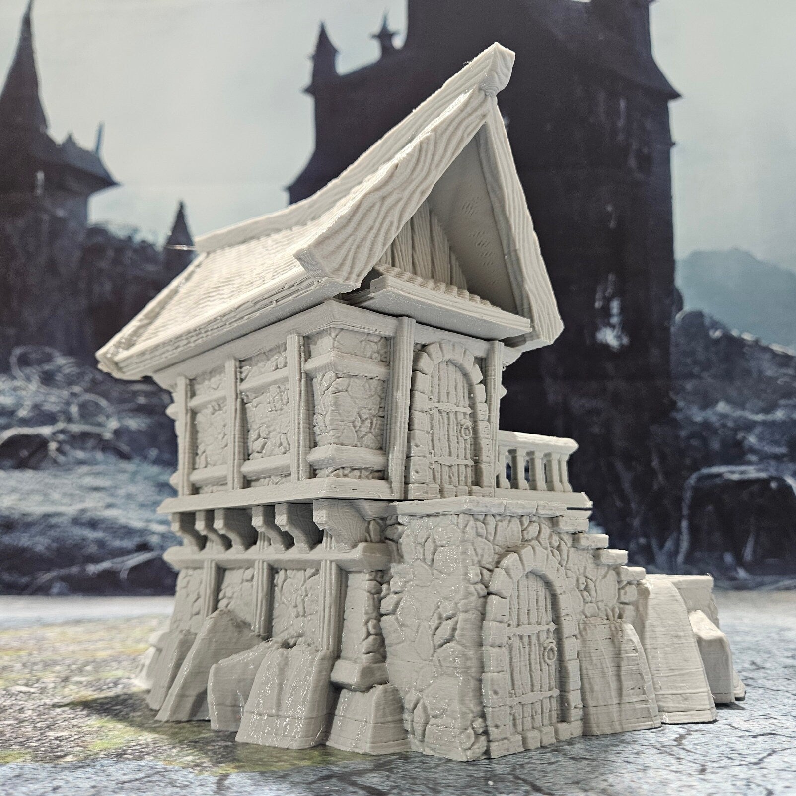 House 3 - City of Zurgnan - 28mm Scale - Mujjasforge - Warhammer - Dungeons and Dragons - 28mm Terrain - warhammer terrain