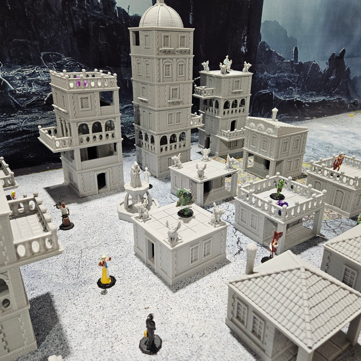 tabletop terrain, Modular Terrain, Town Builder, city buildings, City Terrain, wargaming, Dungeons and Dragons, Fantasy Village, Tabletop, Tabletop terrain, Tabletop RPG, Modular City, Modular, game terrain, Bundle, board game, 28mm, Set, Box Set
