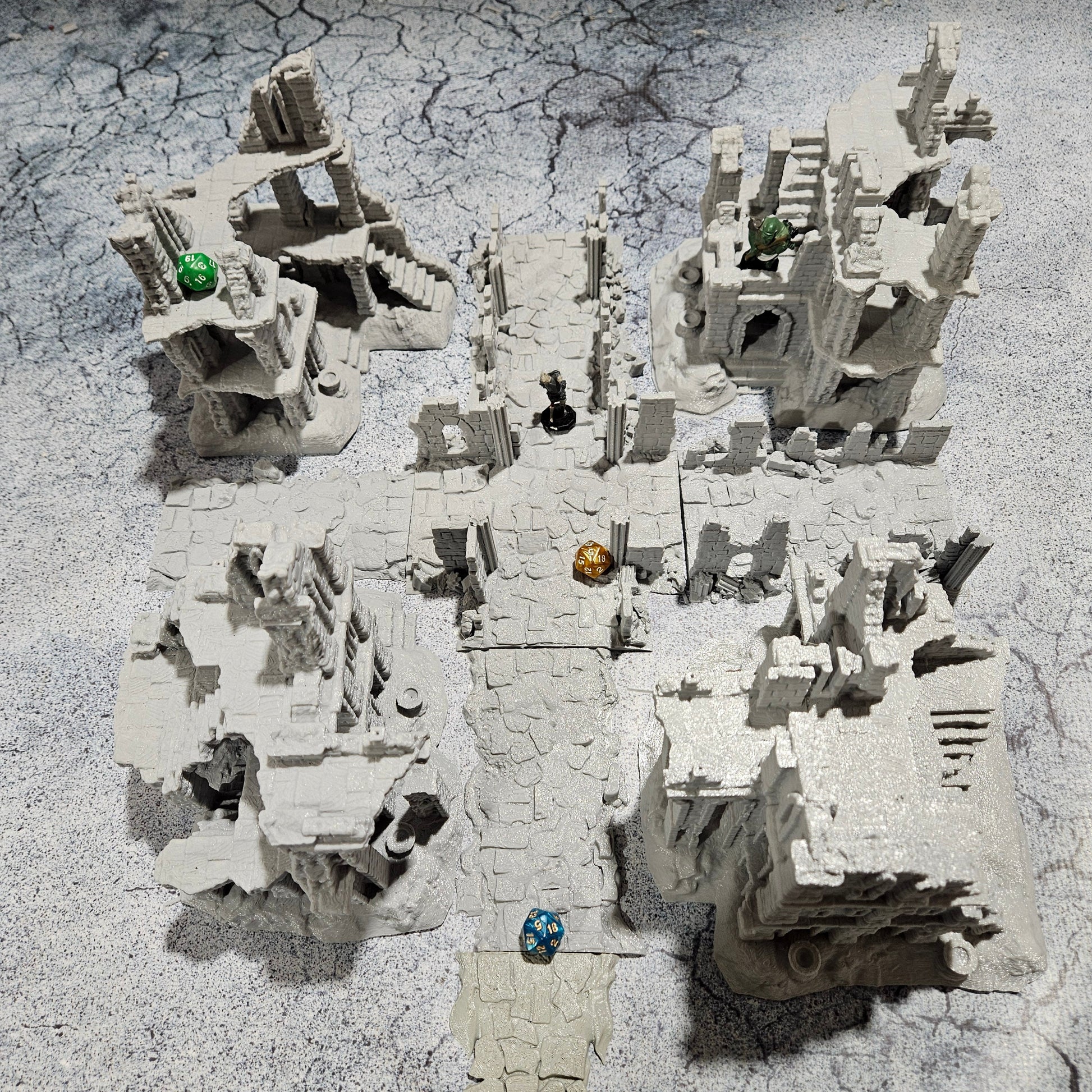 Old City Ruins, Ambush Grounds, Ruined Castle, Ruins, DndTerrain, Dungeons and Dragons
