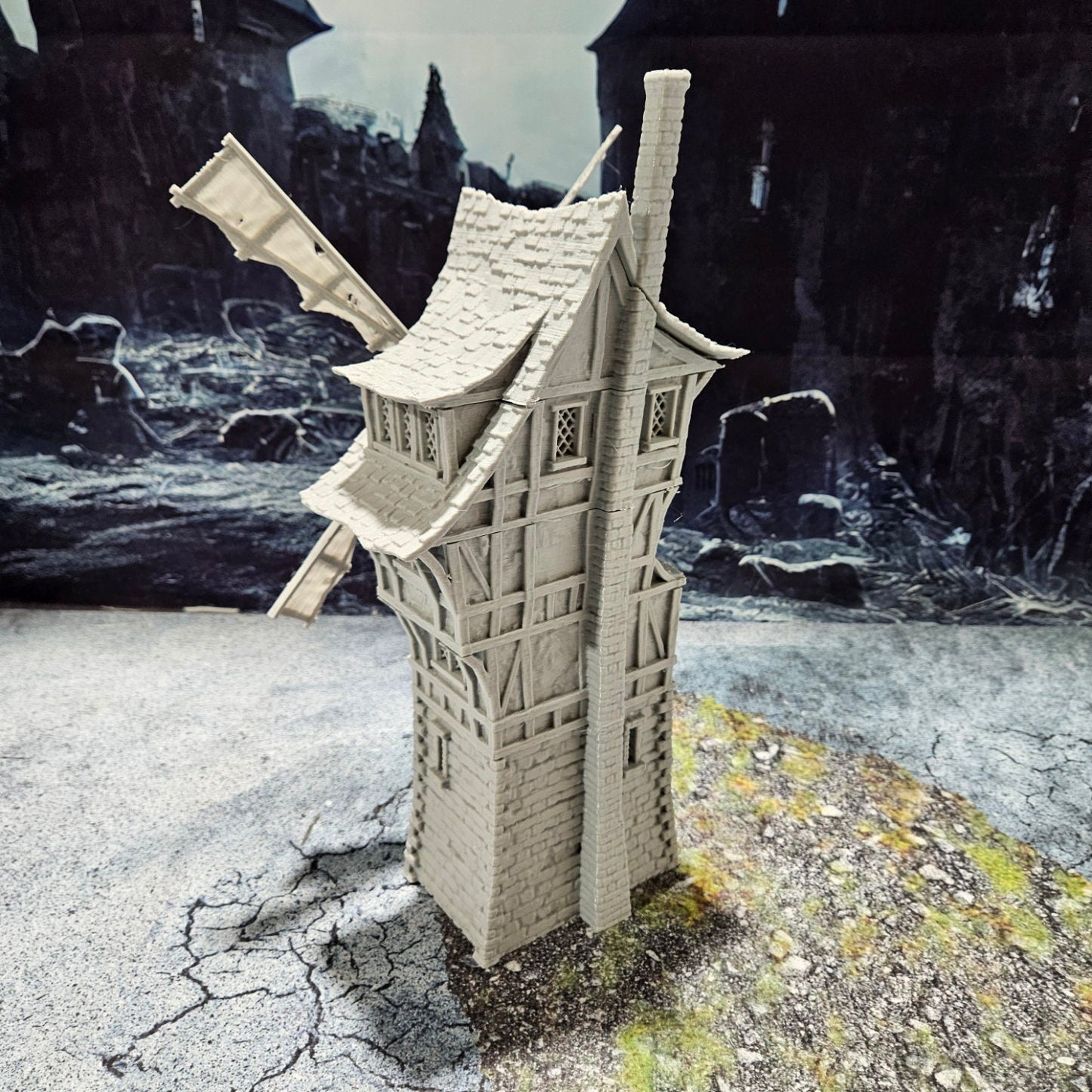 Windmill House 28mm, dnd terrain, tabletop terrain